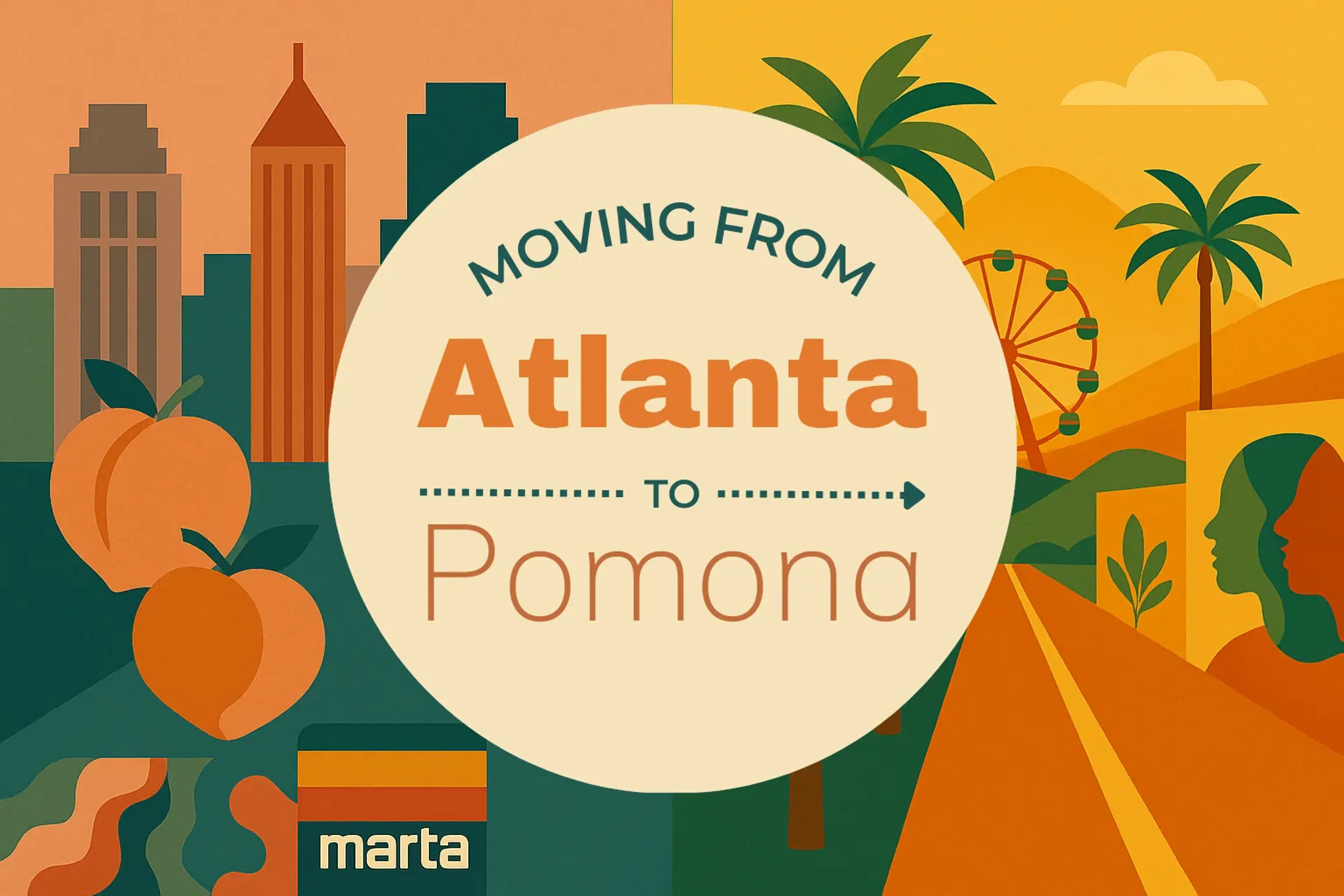 Side-by-side comparison of Atlanta to Pomona moving companies
