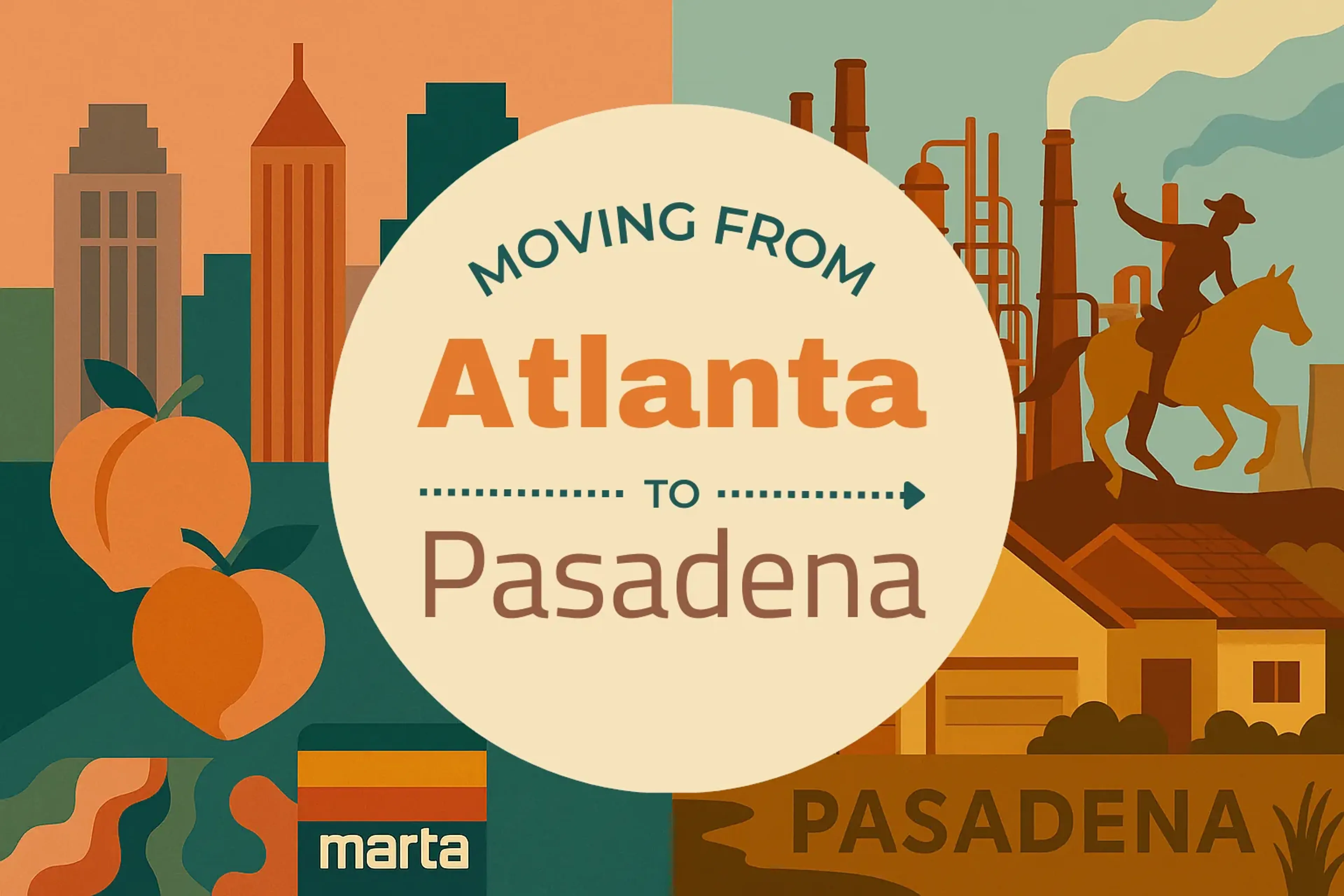Side-by-side comparison of Atlanta to Pasadena moving companies