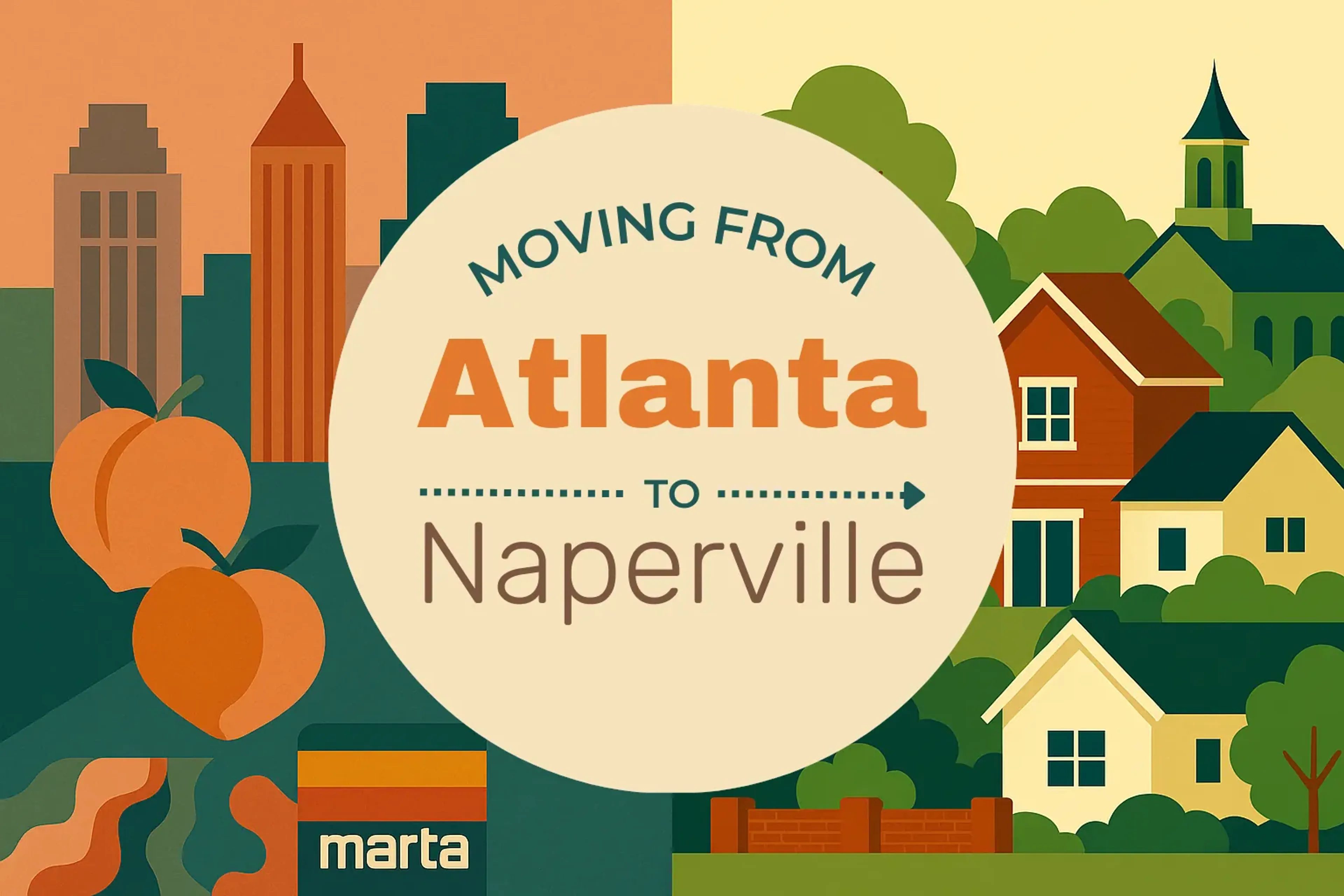 Side-by-side comparison of Atlanta to Naperville moving companies