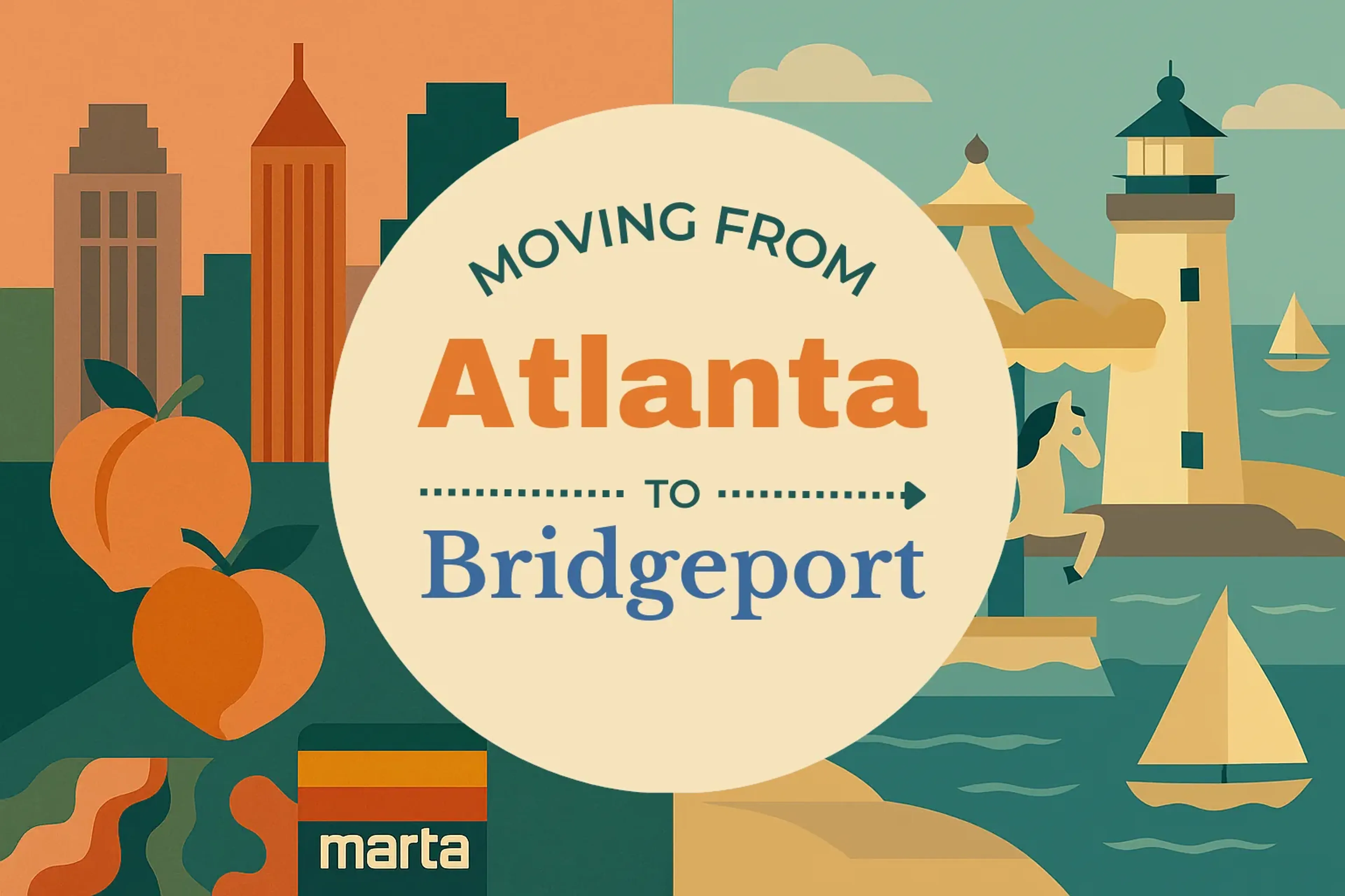 Side-by-side comparison of Atlanta to Bridgeport moving companies
