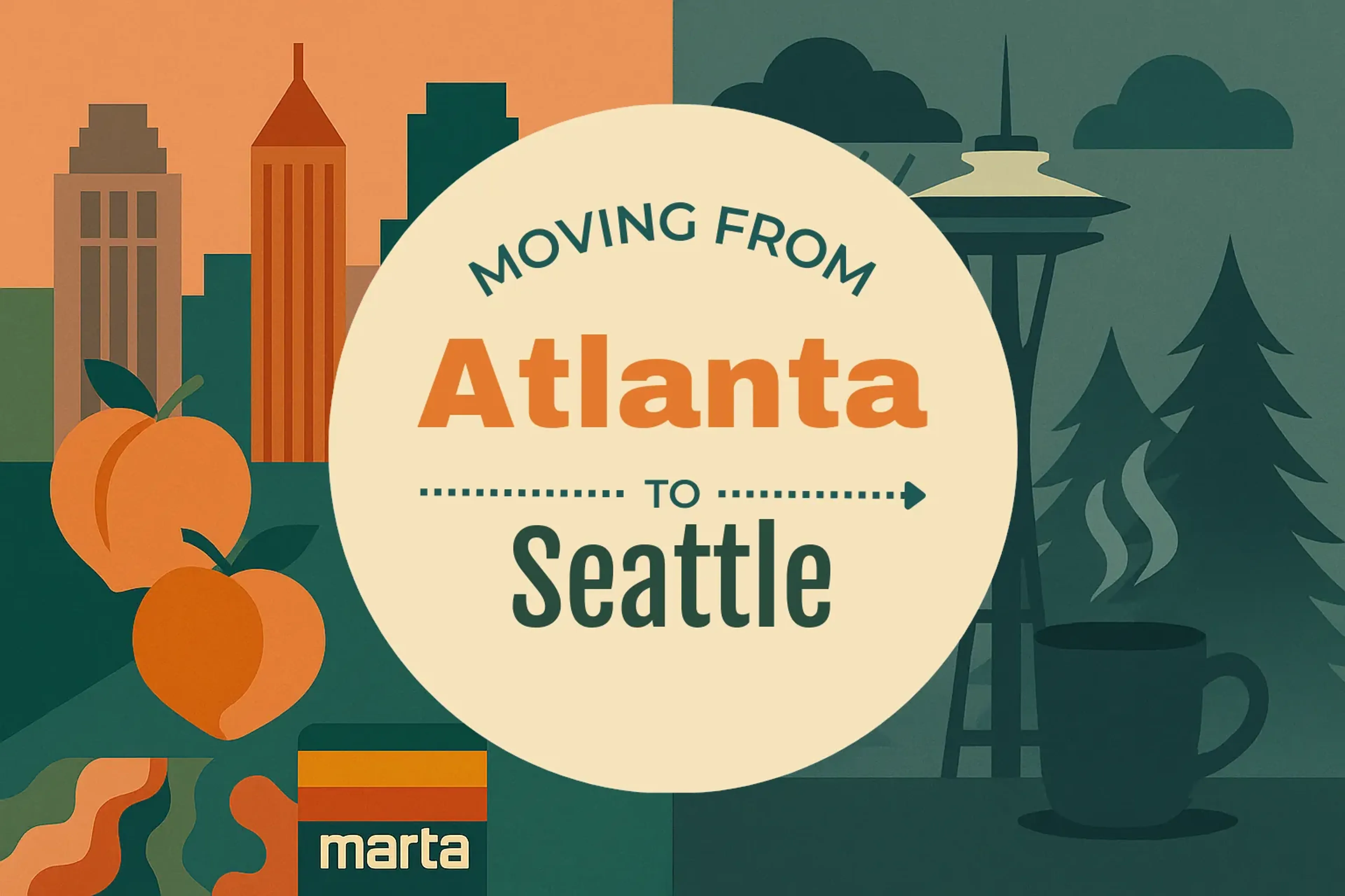 Side-by-side comparison of Atlanta to Seattle moving companies