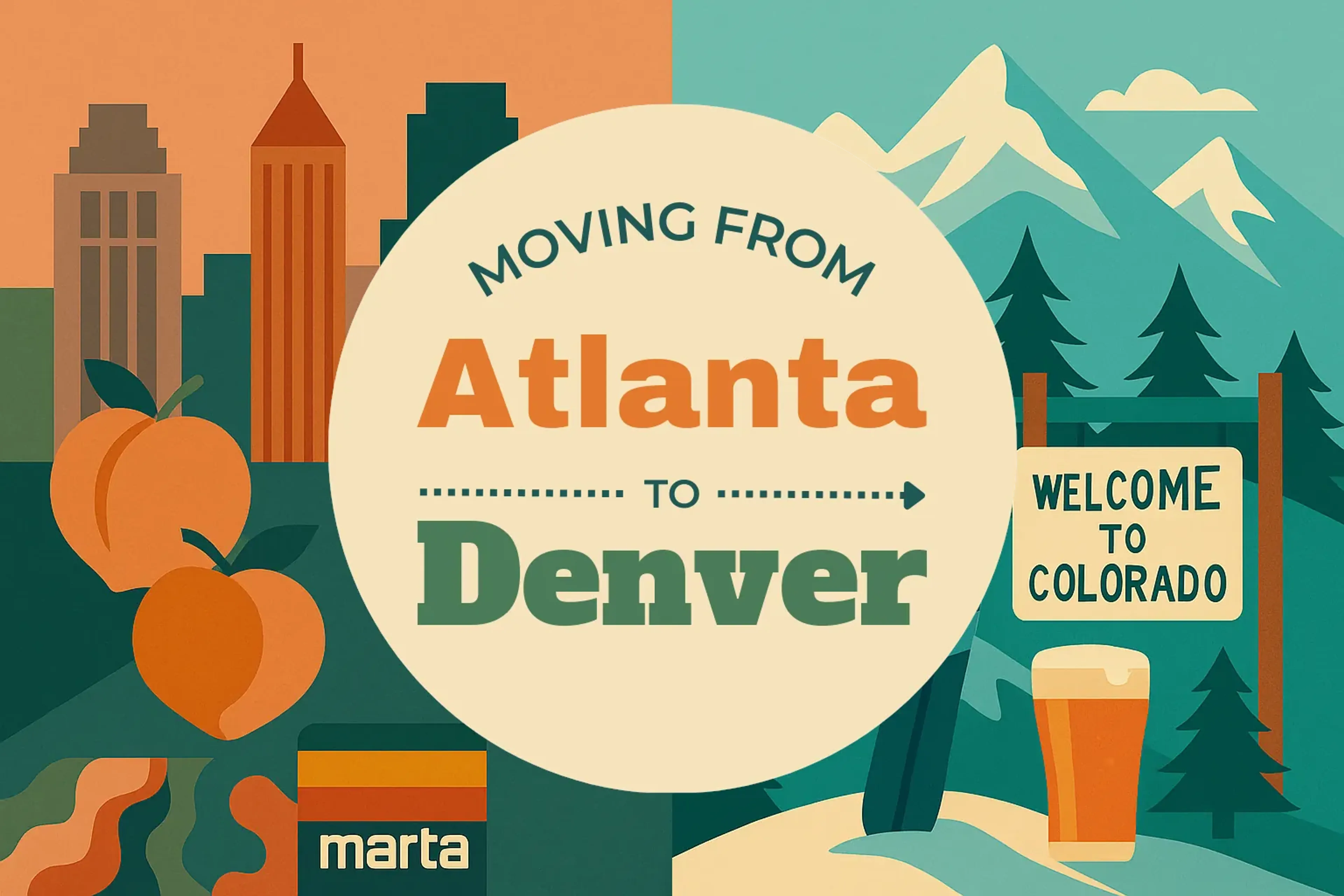 Side-by-side comparison of Atlanta to Denver moving companies