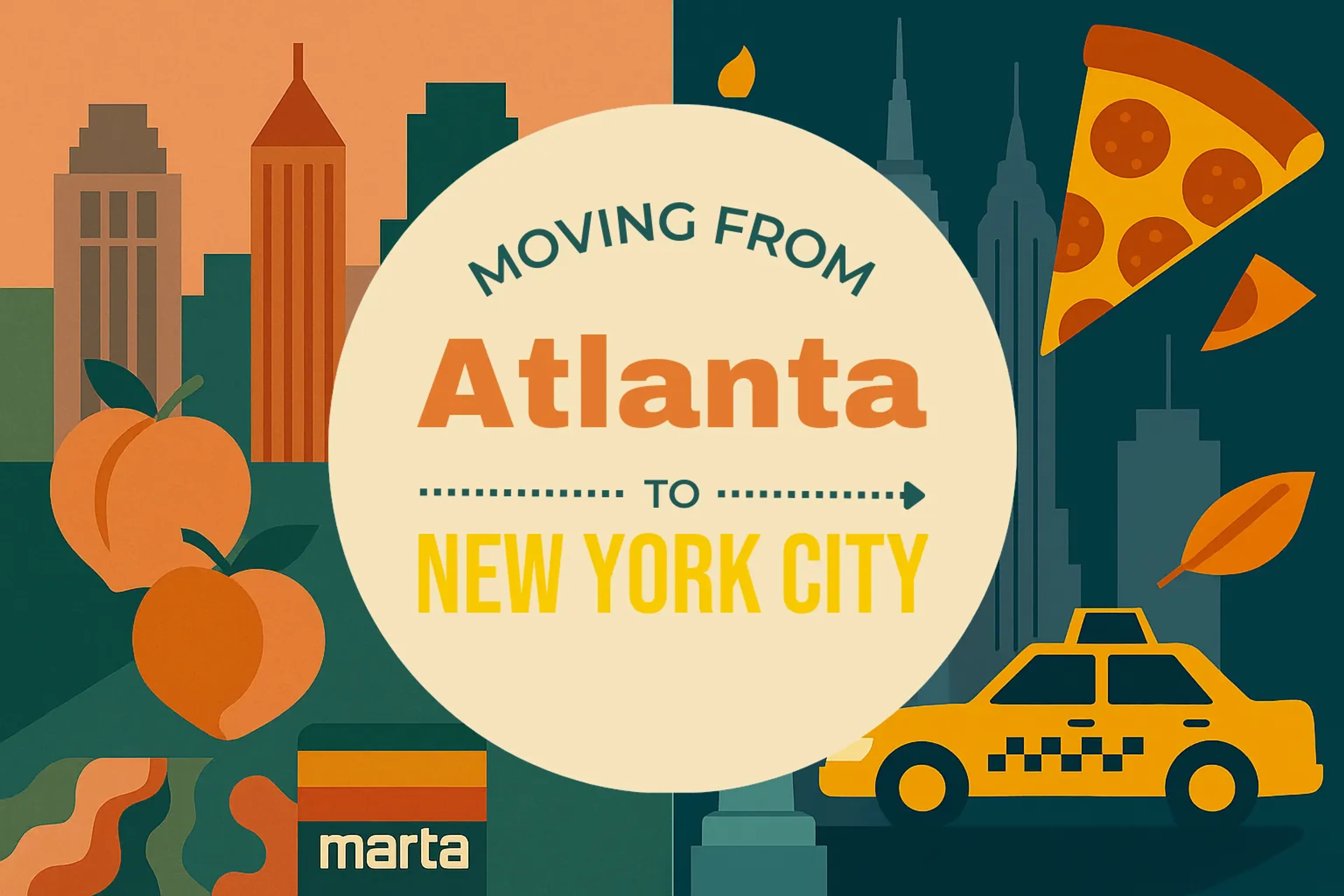 Side-by-side comparison of Atlanta to New York City moving companies