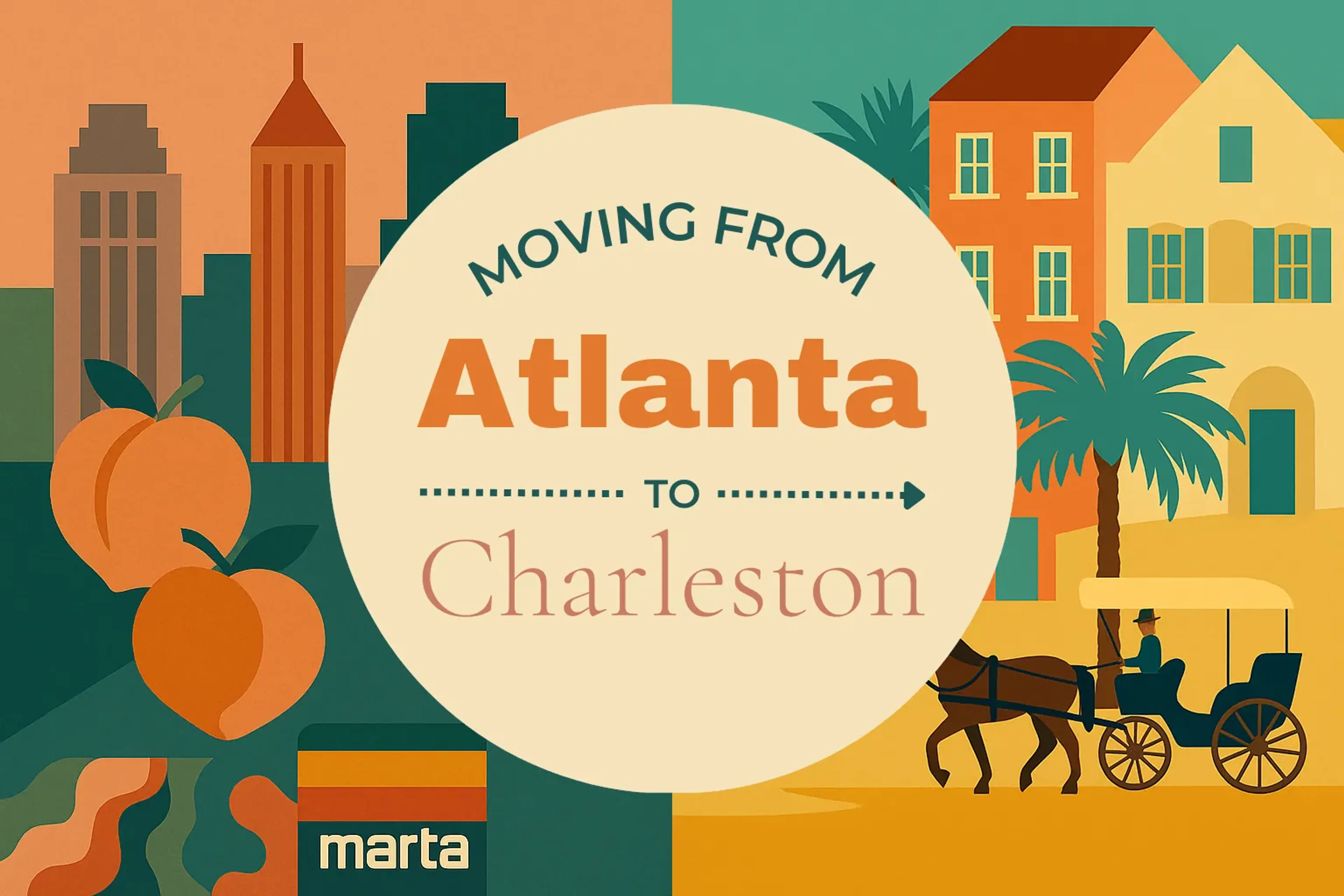 Side-by-side comparison of Atlanta to Charleston moving companies