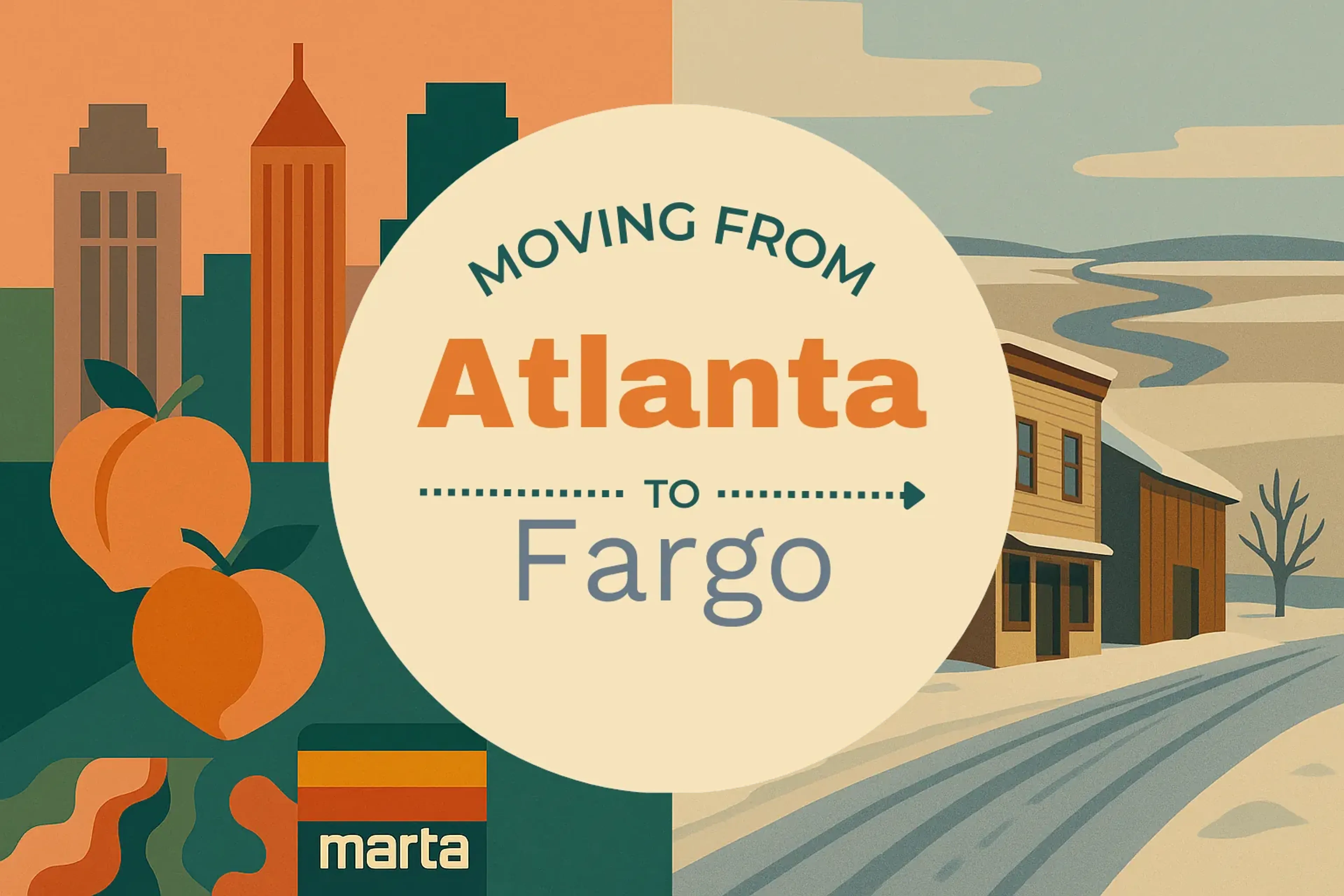Side-by-side comparison of Atlanta to Fargo moving companies