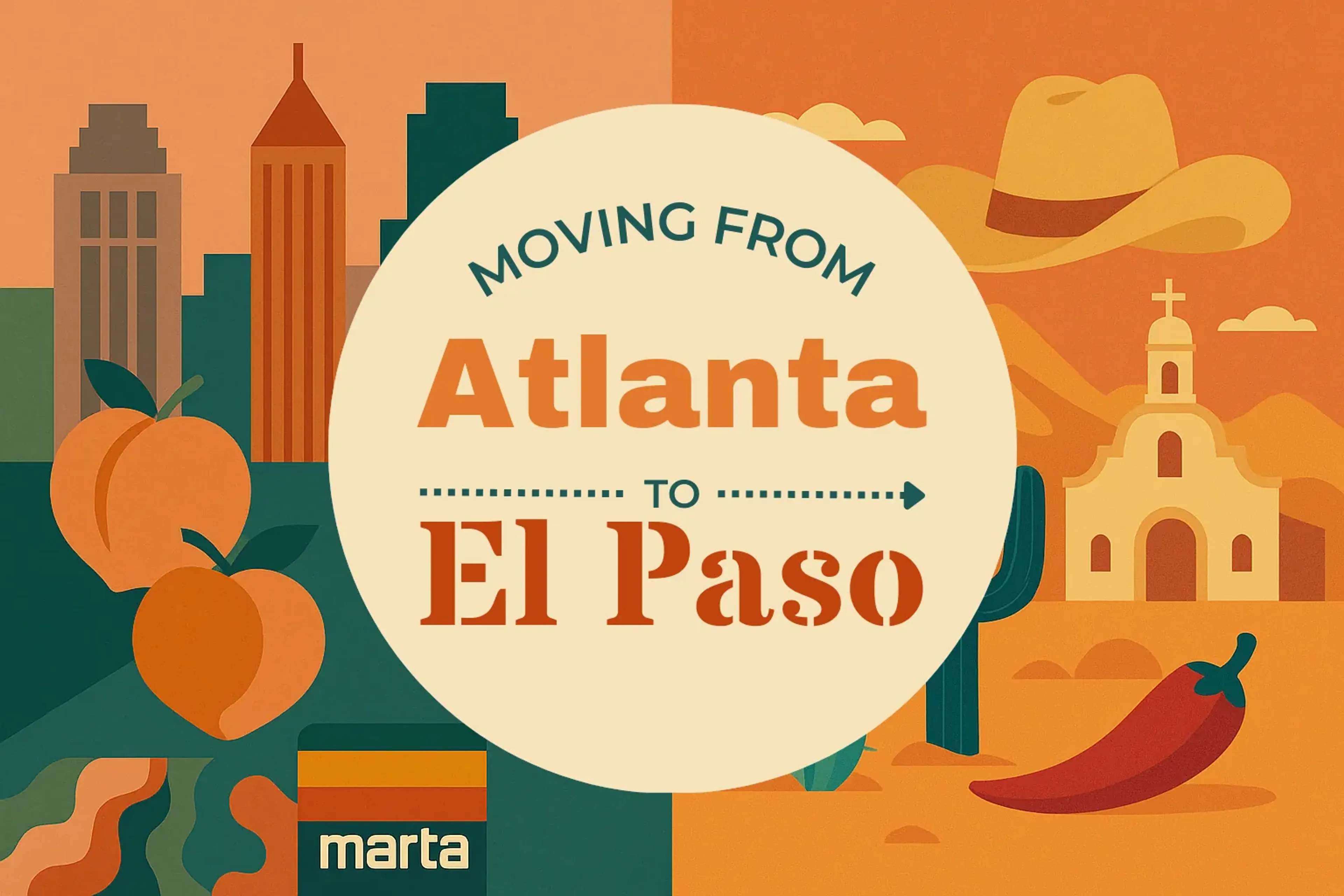 Side-by-side comparison of Atlanta to El Paso moving companies
