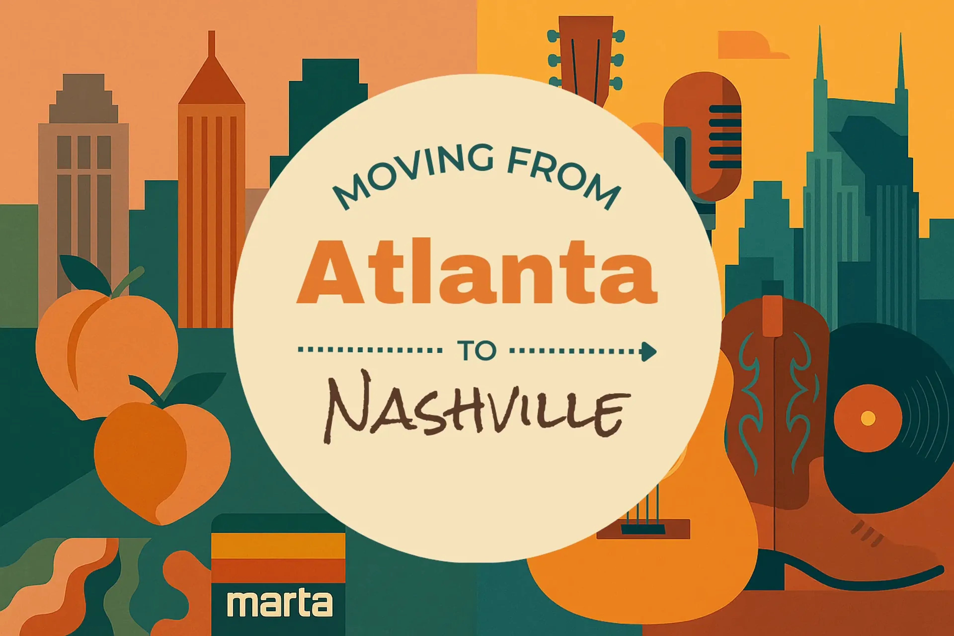 Side-by-side comparison of Atlanta to Nashville moving companies