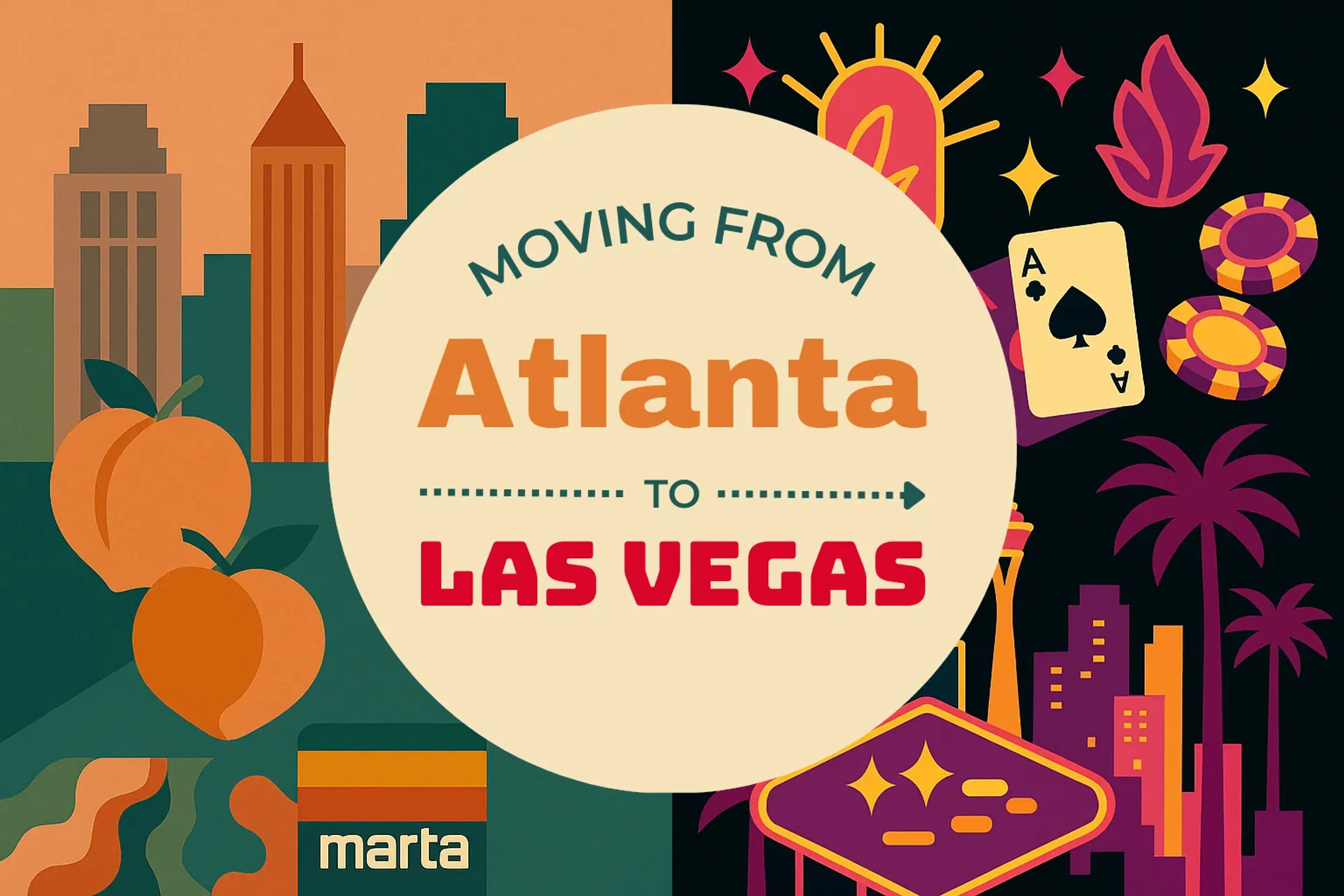 Side-by-side comparison of Atlanta to Las Vegas moving companies