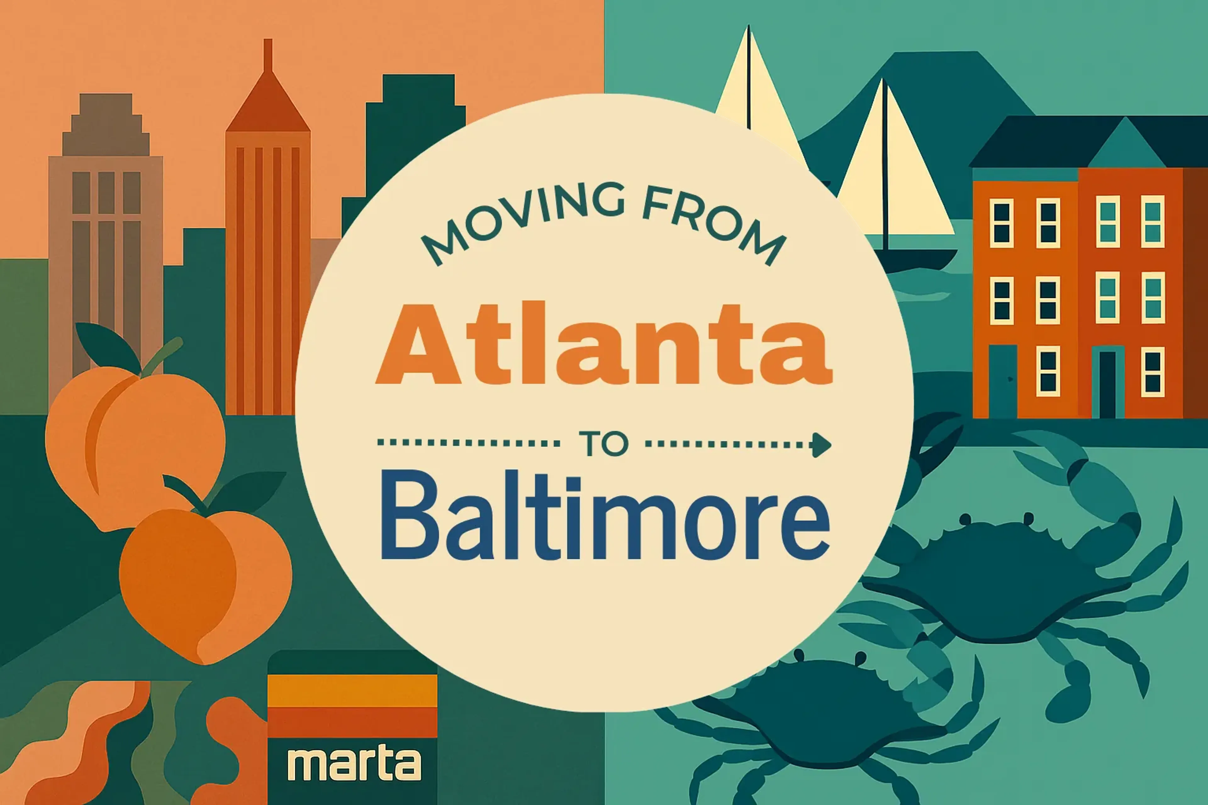 Side-by-side comparison of Atlanta to Baltimore moving companies