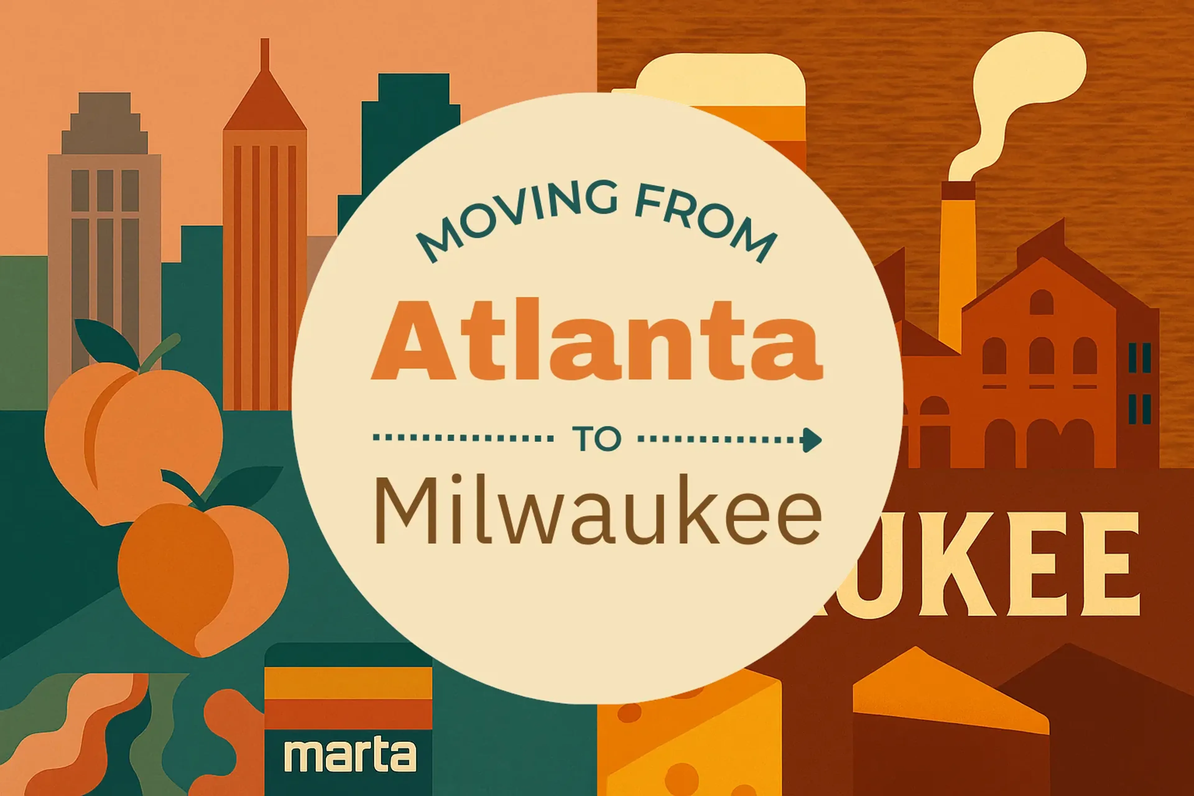 Side-by-side comparison of Atlanta to Milwaukee moving companies