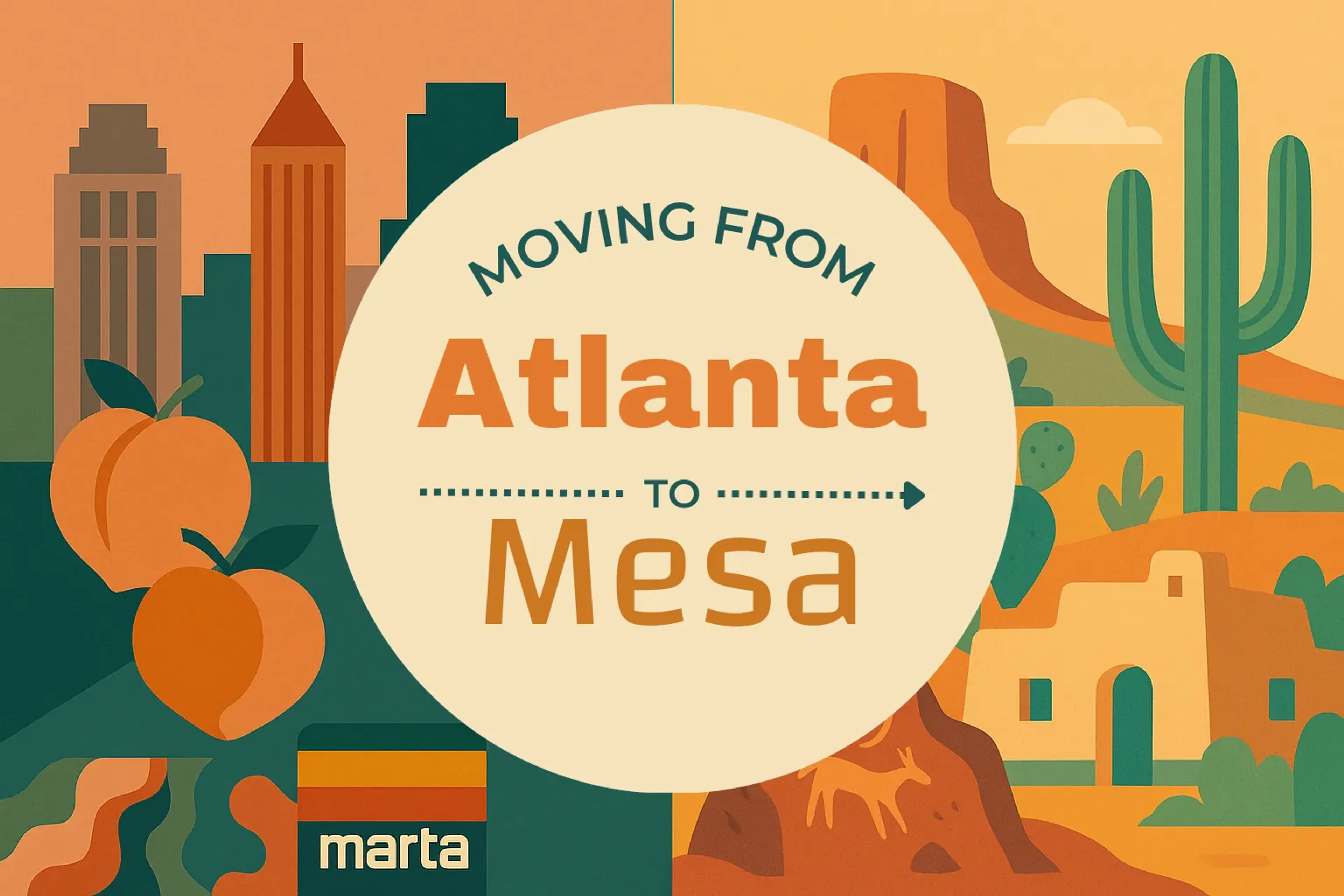 Side-by-side comparison of Atlanta to Mesa moving companies