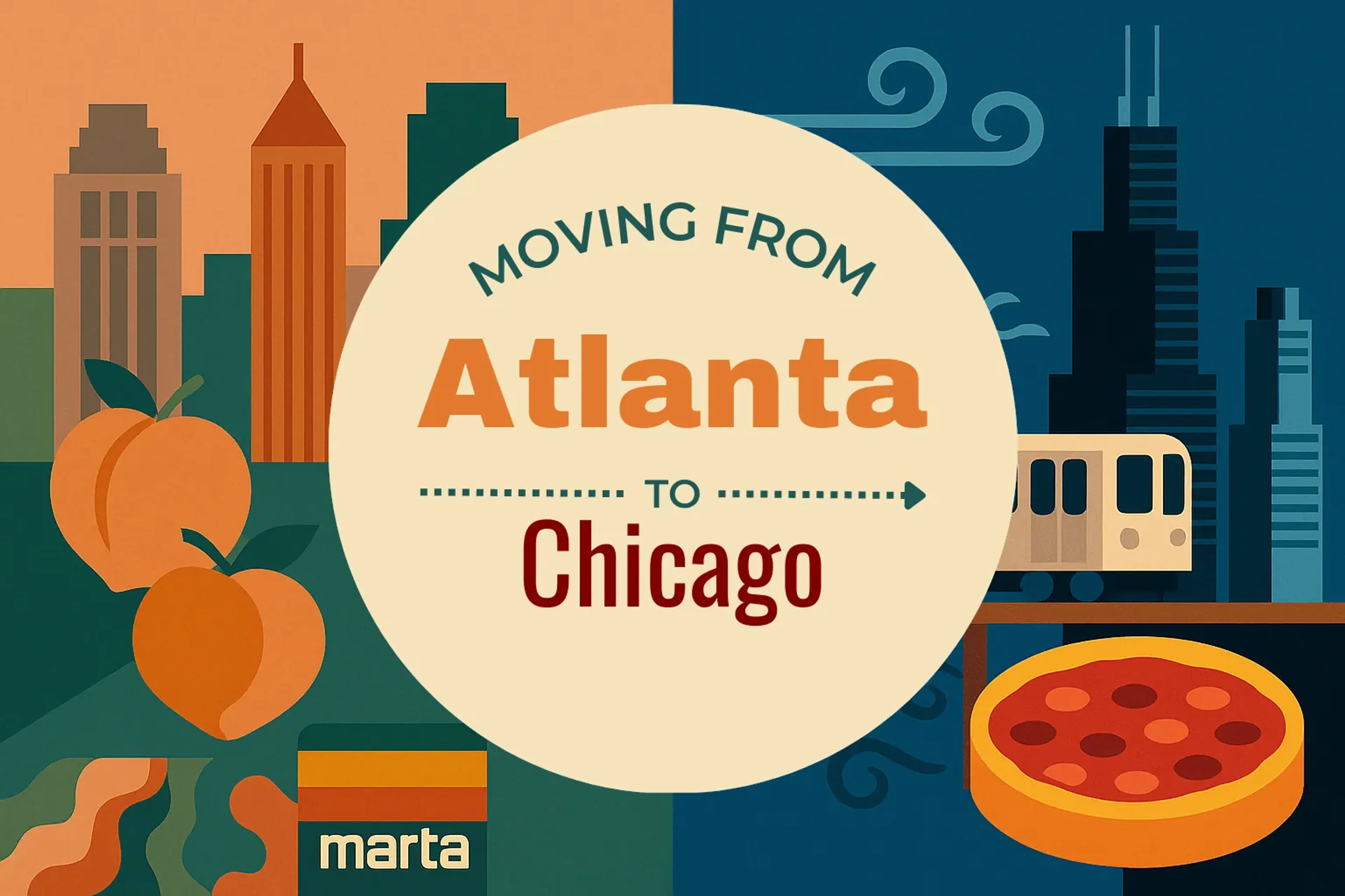 Side-by-side comparison of Atlanta to Chicago moving companies