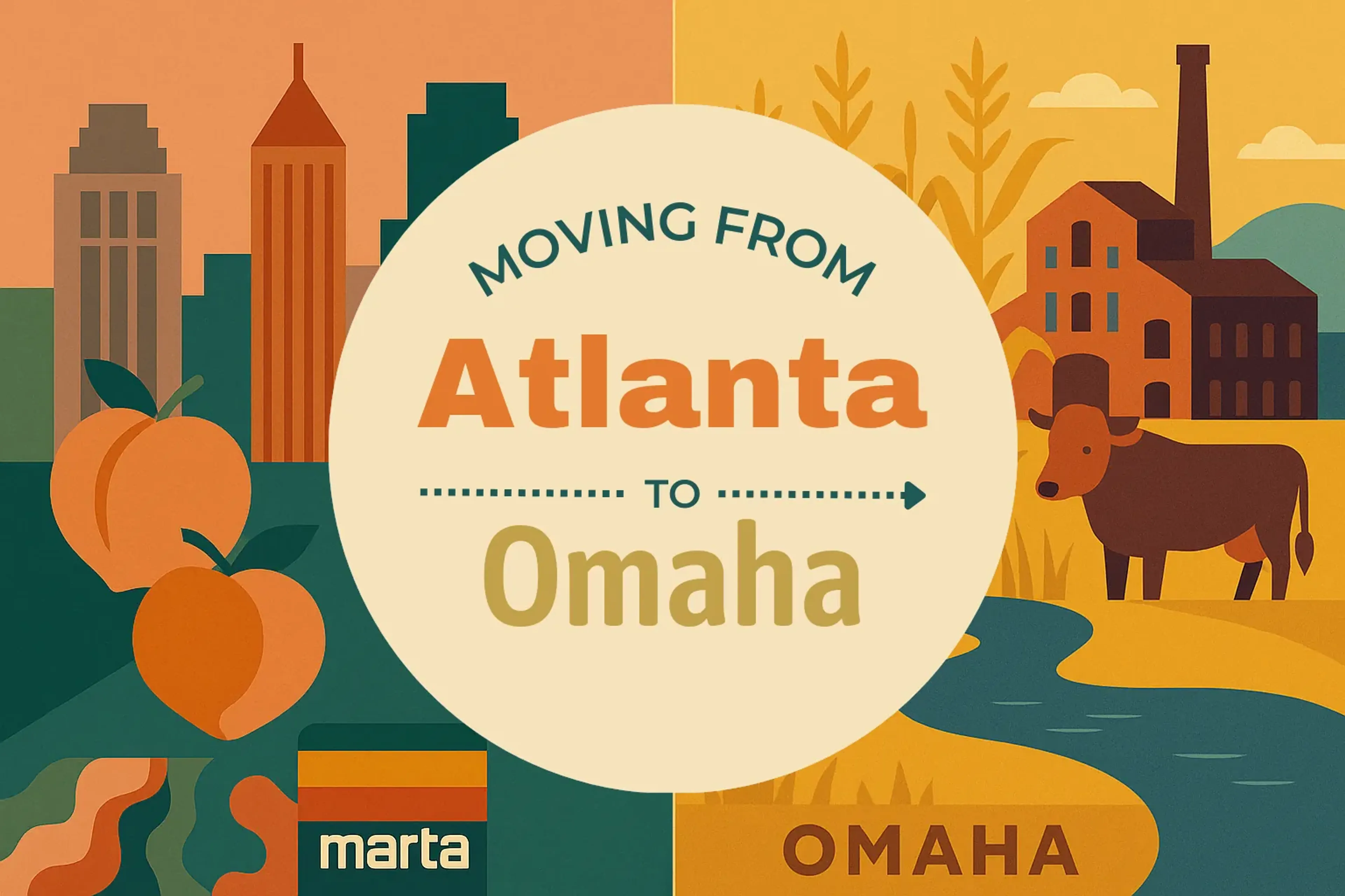 Side-by-side comparison of Atlanta to Omaha moving companies