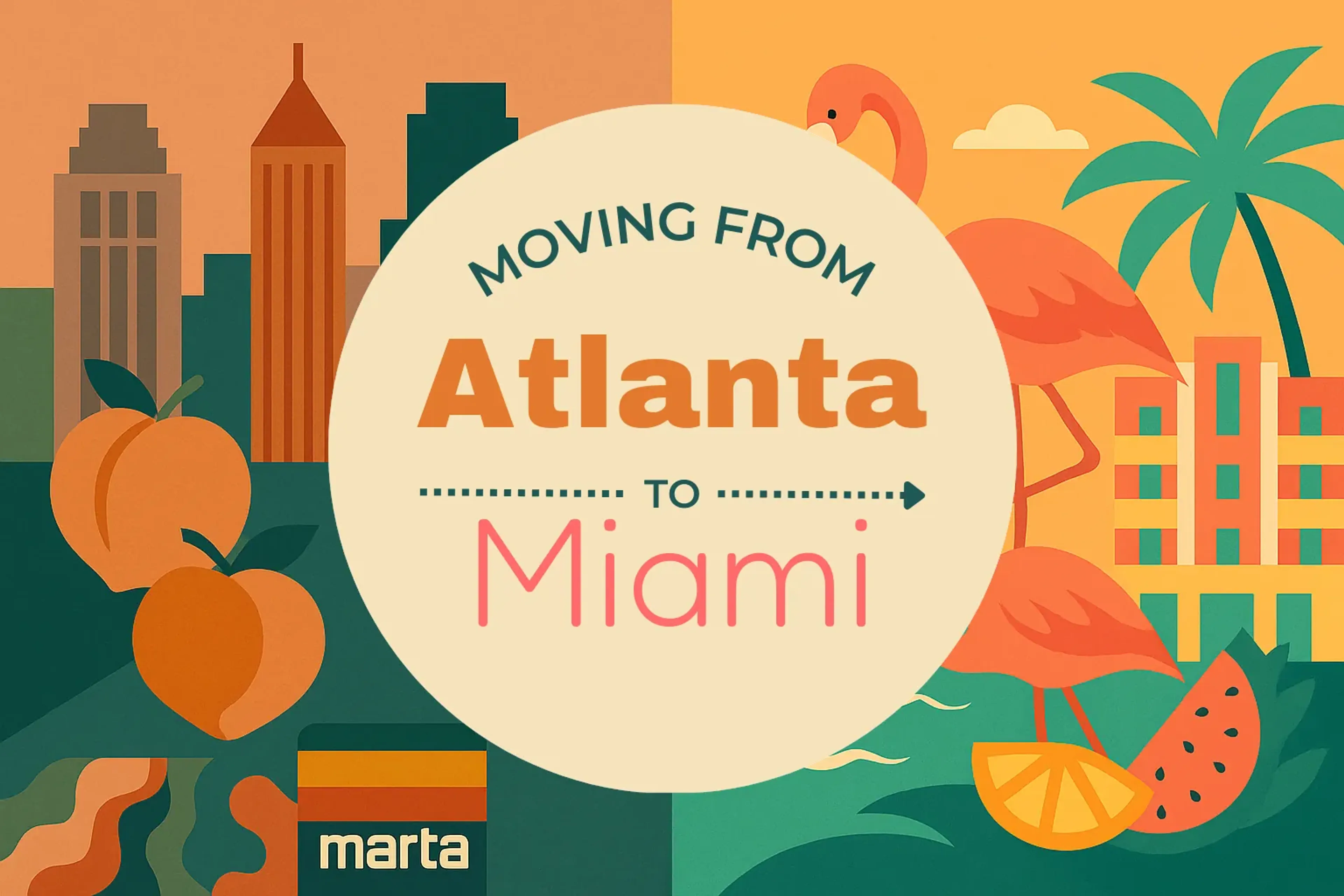 Side-by-side comparison of Atlanta to Miami moving companies