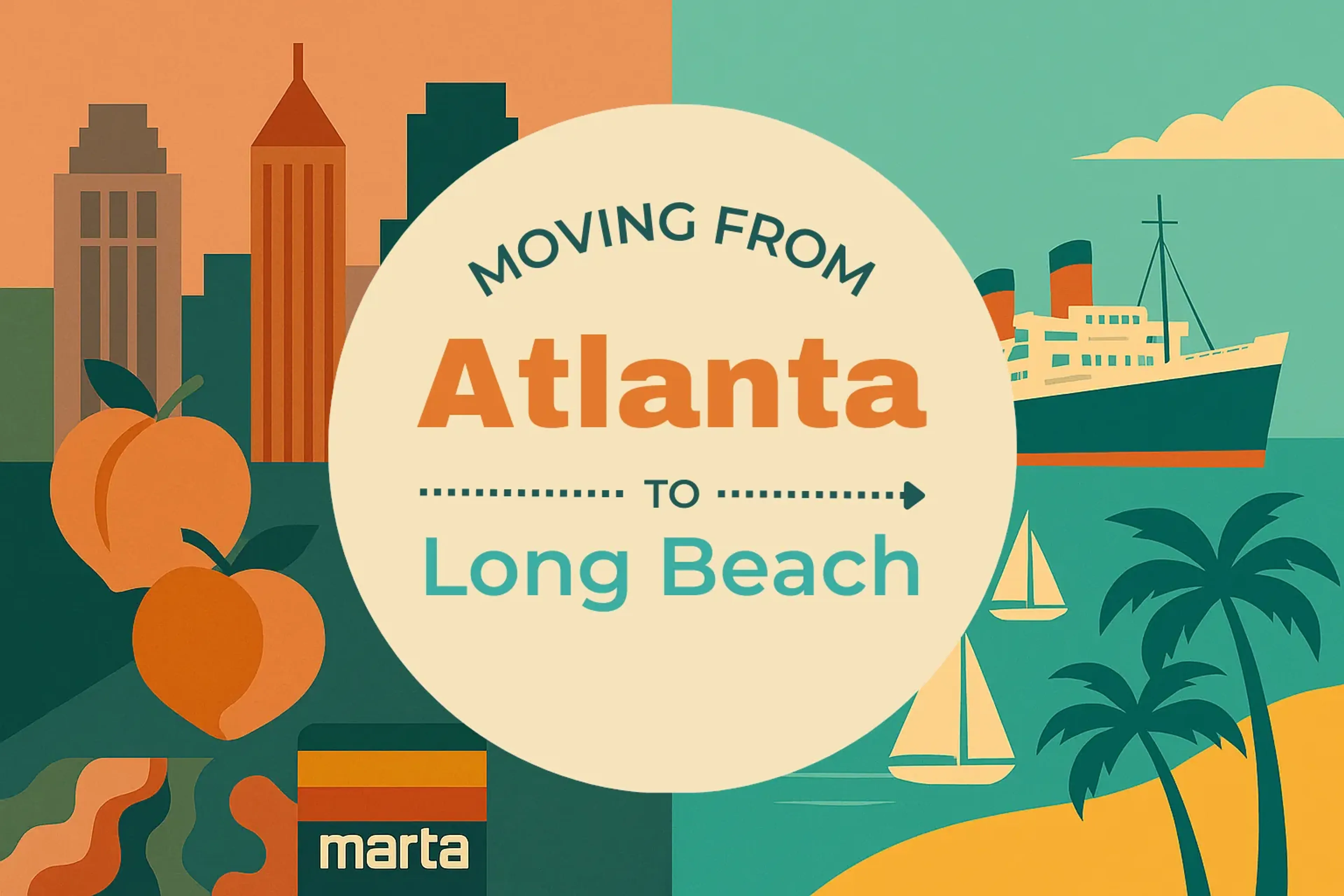 Side-by-side comparison of Atlanta to Long Beach moving companies