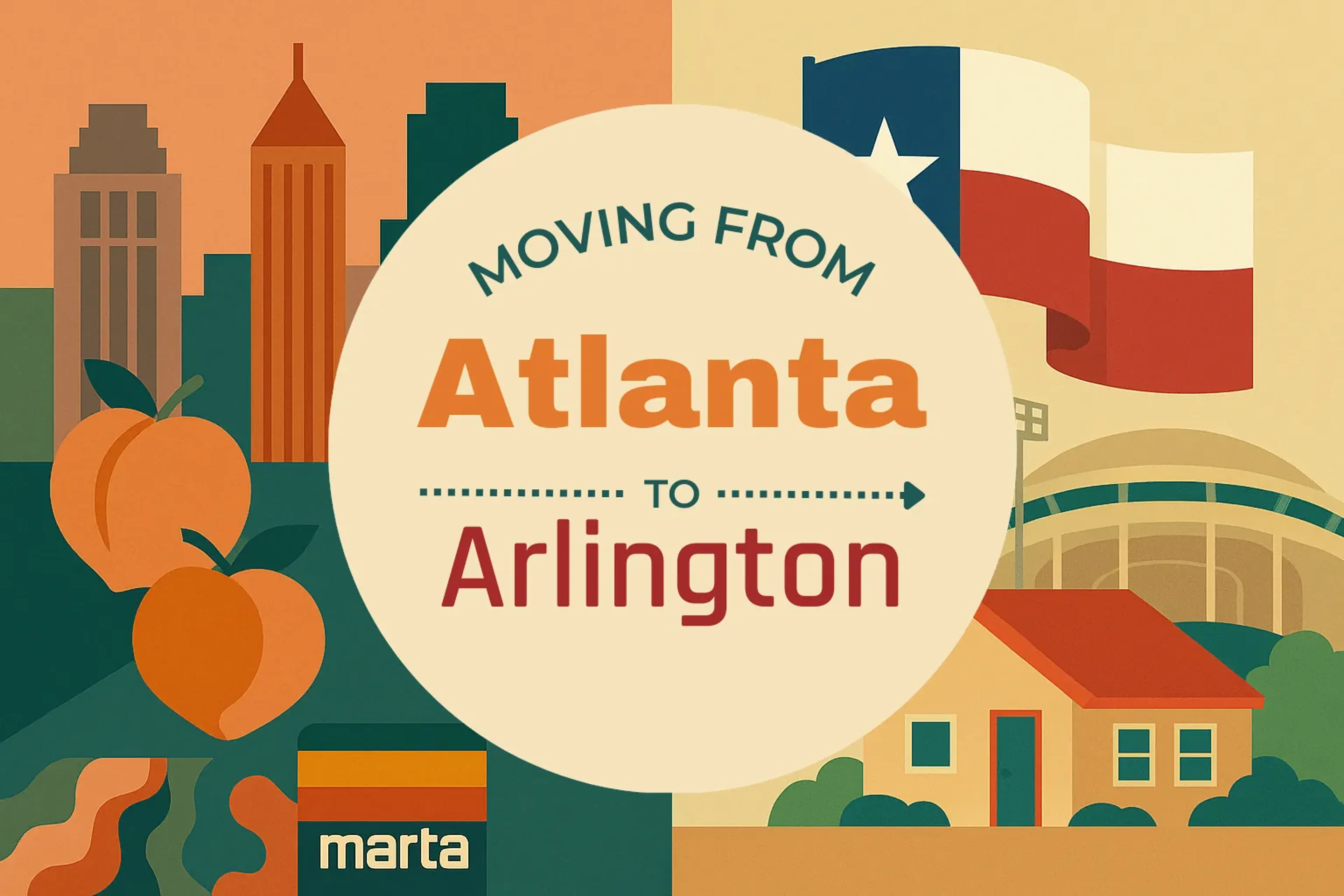 Side-by-side comparison of Atlanta to Arlington moving companies