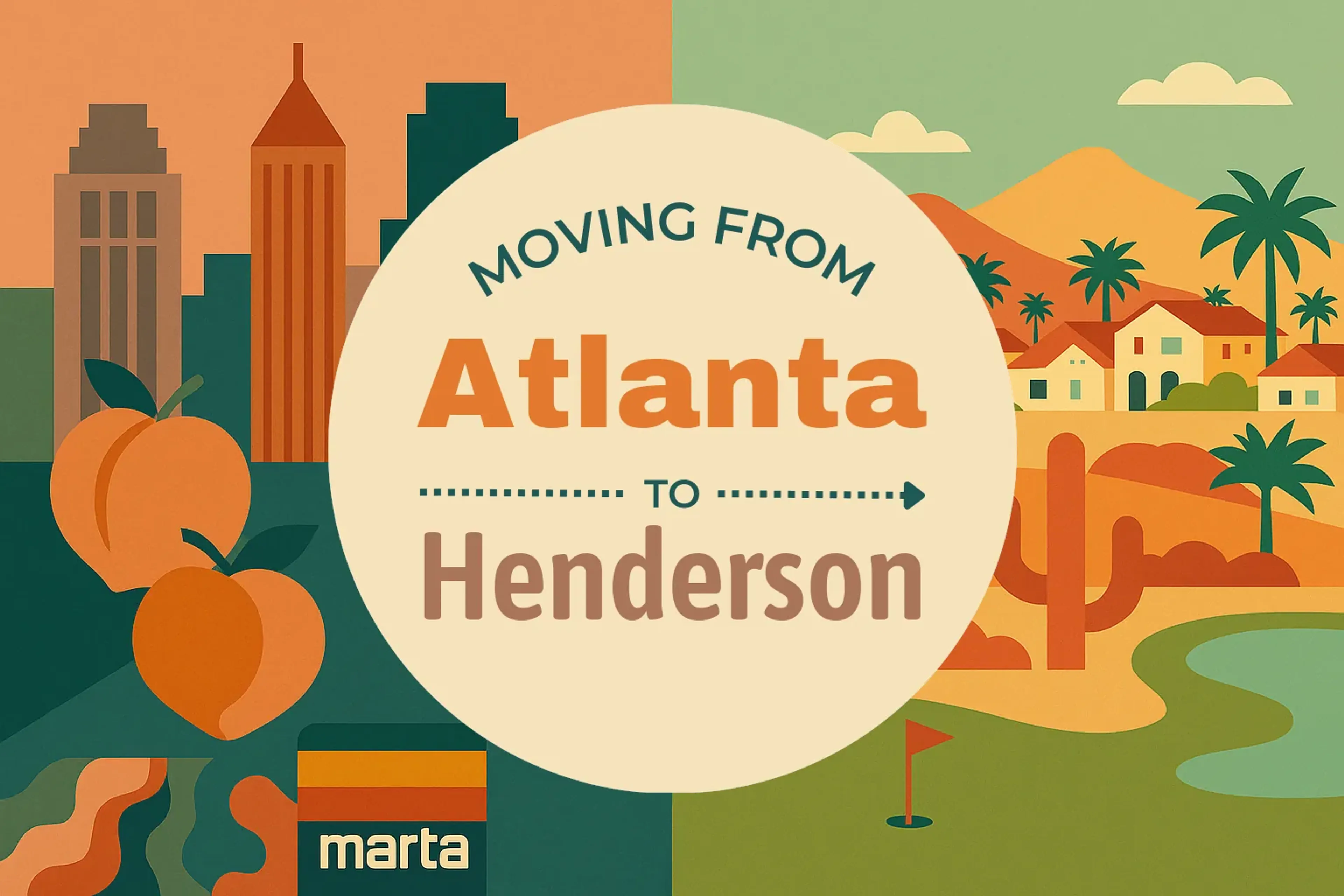 Side-by-side comparison of Atlanta to Henderson moving companies
