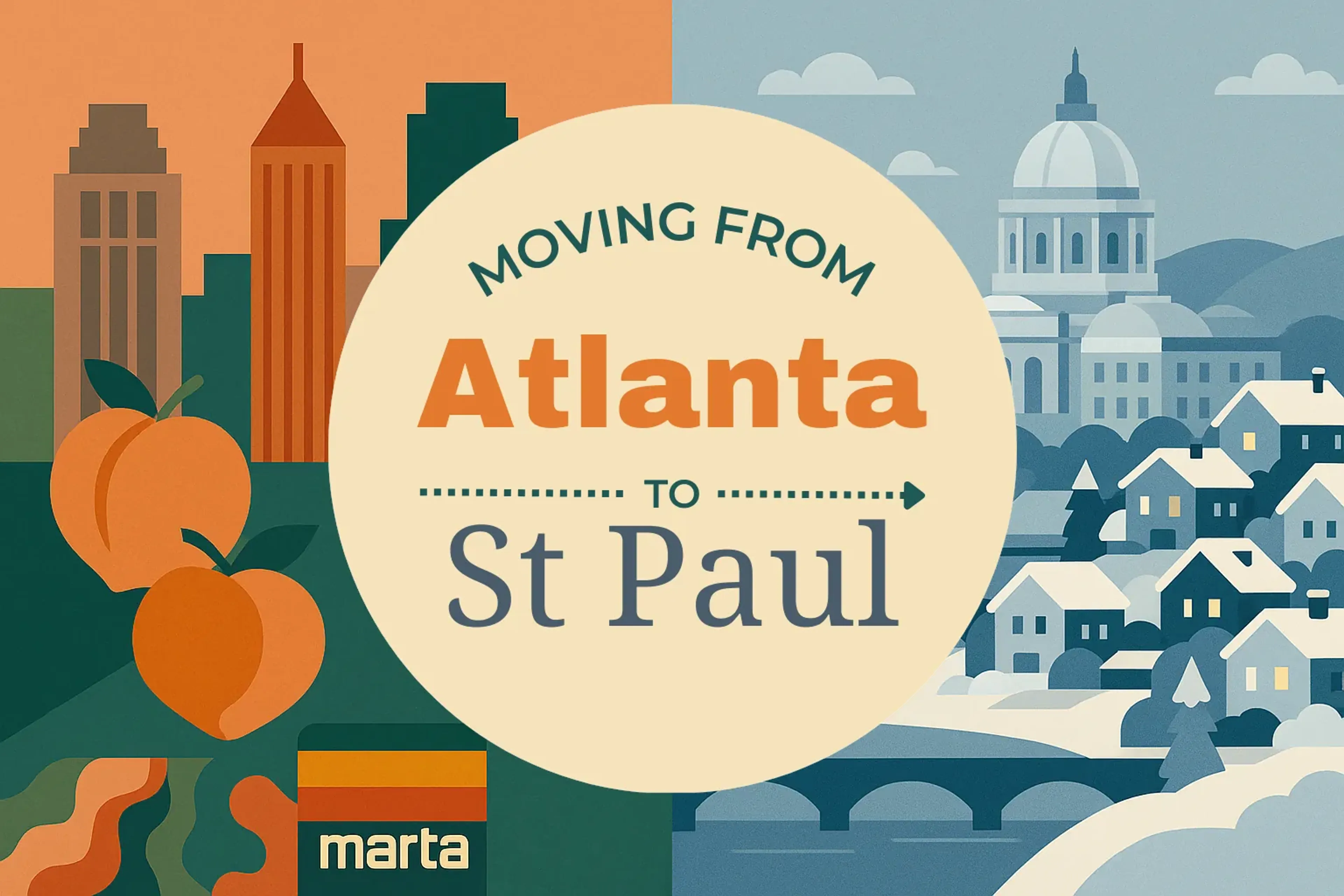 Side-by-side comparison of Atlanta to St. Paul moving companies