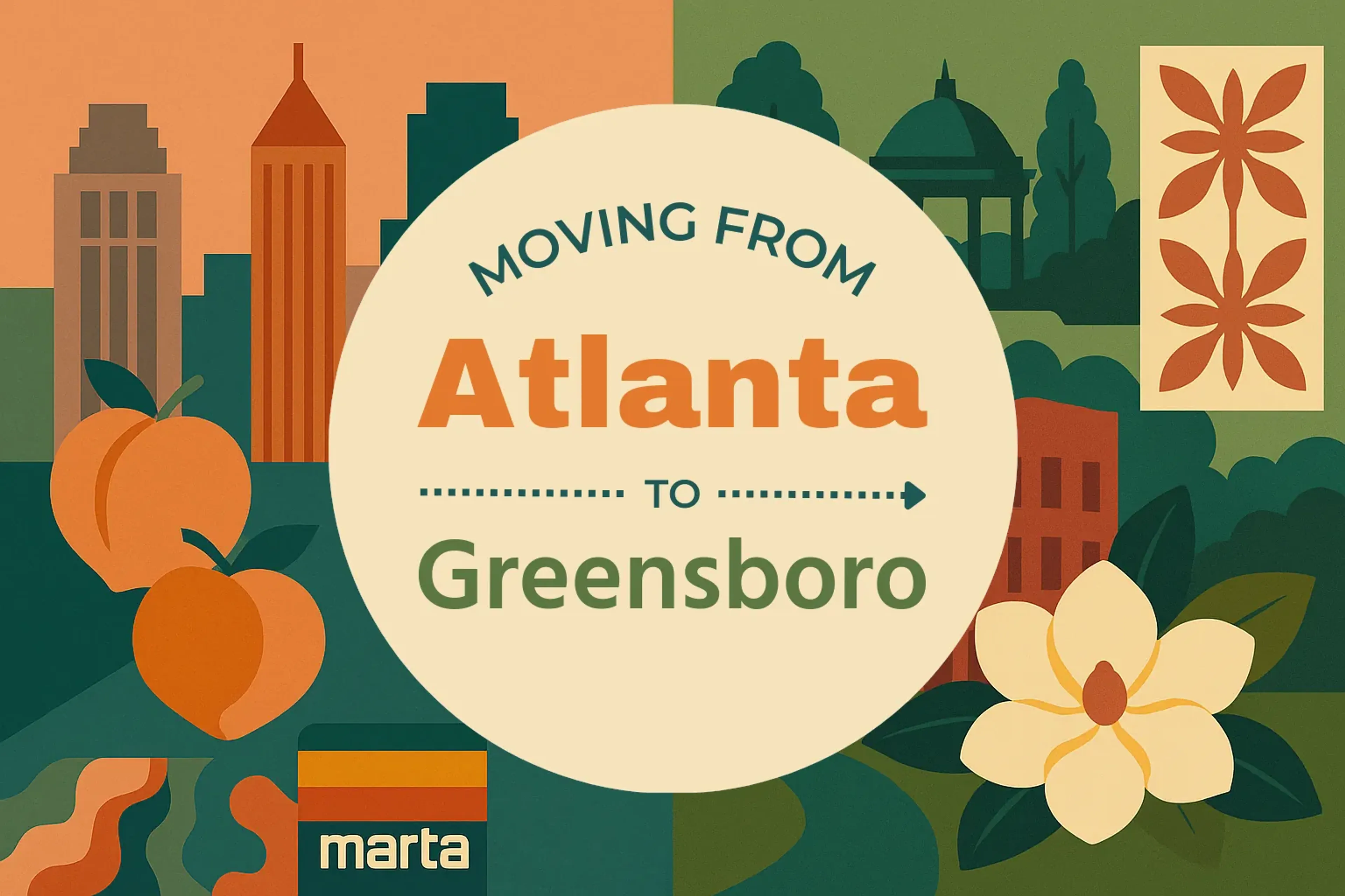Side-by-side comparison of Atlanta to Greensboro moving companies