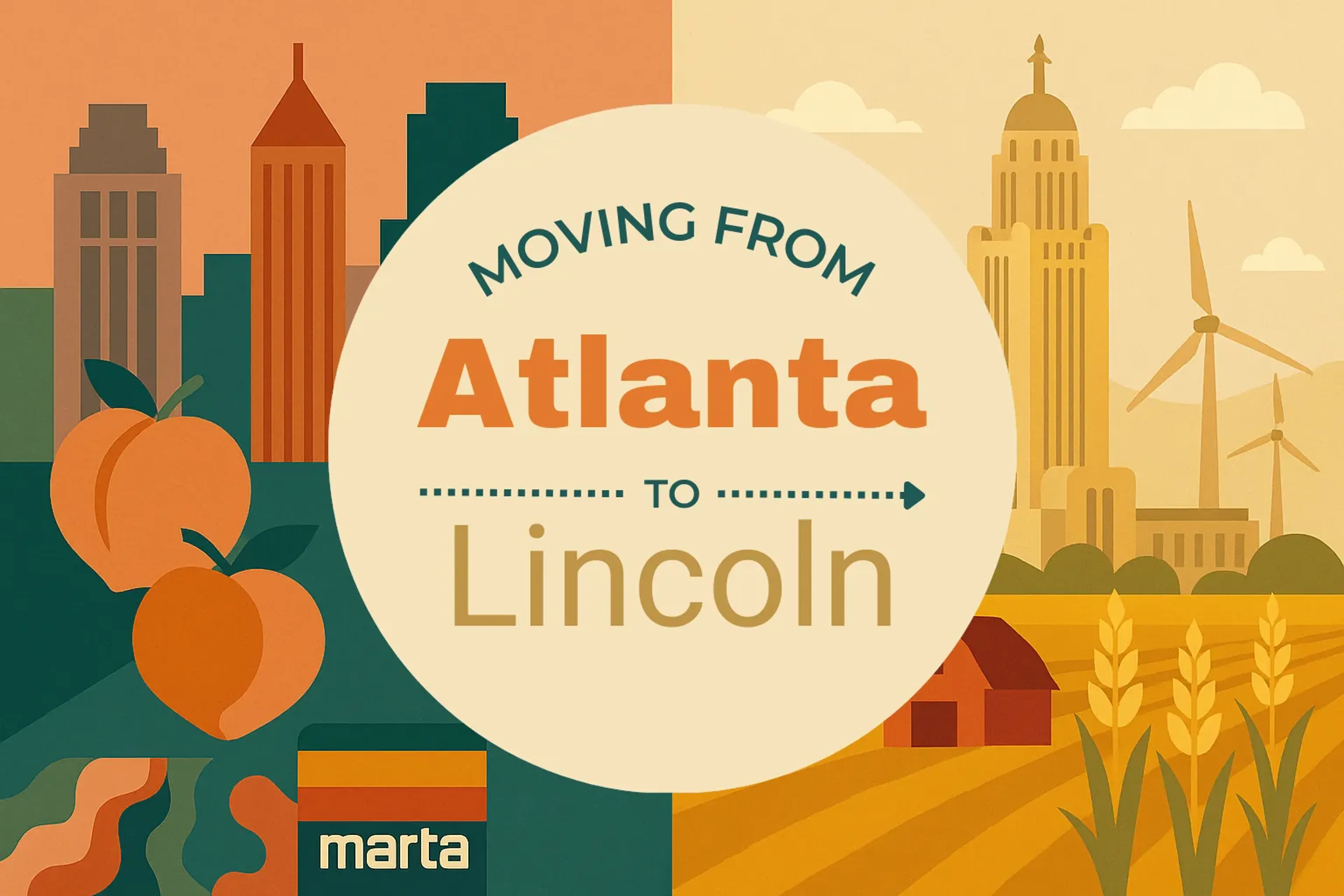 Side-by-side comparison of Atlanta to Lincoln moving companies