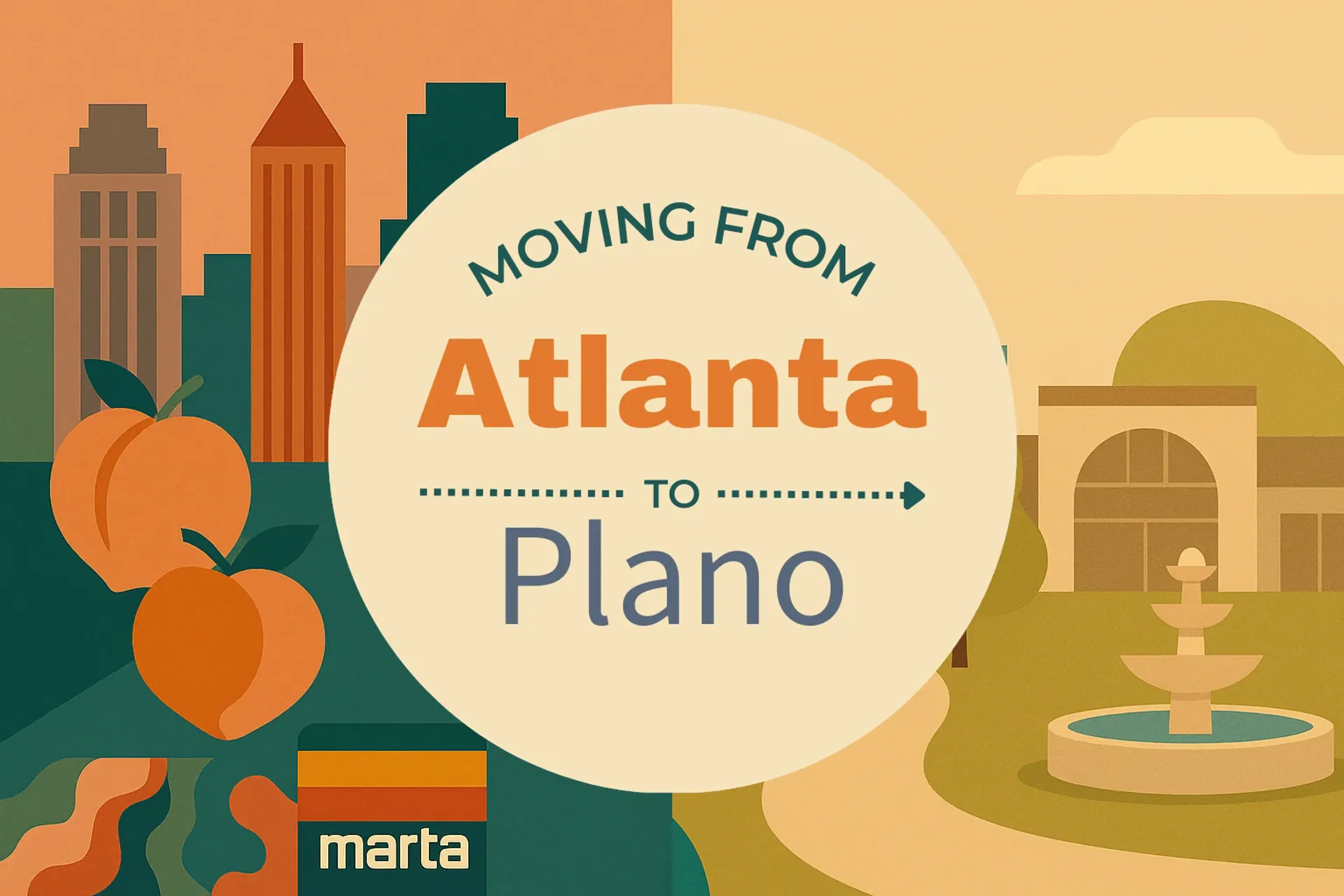 Side-by-side comparison of Atlanta to Plano moving companies