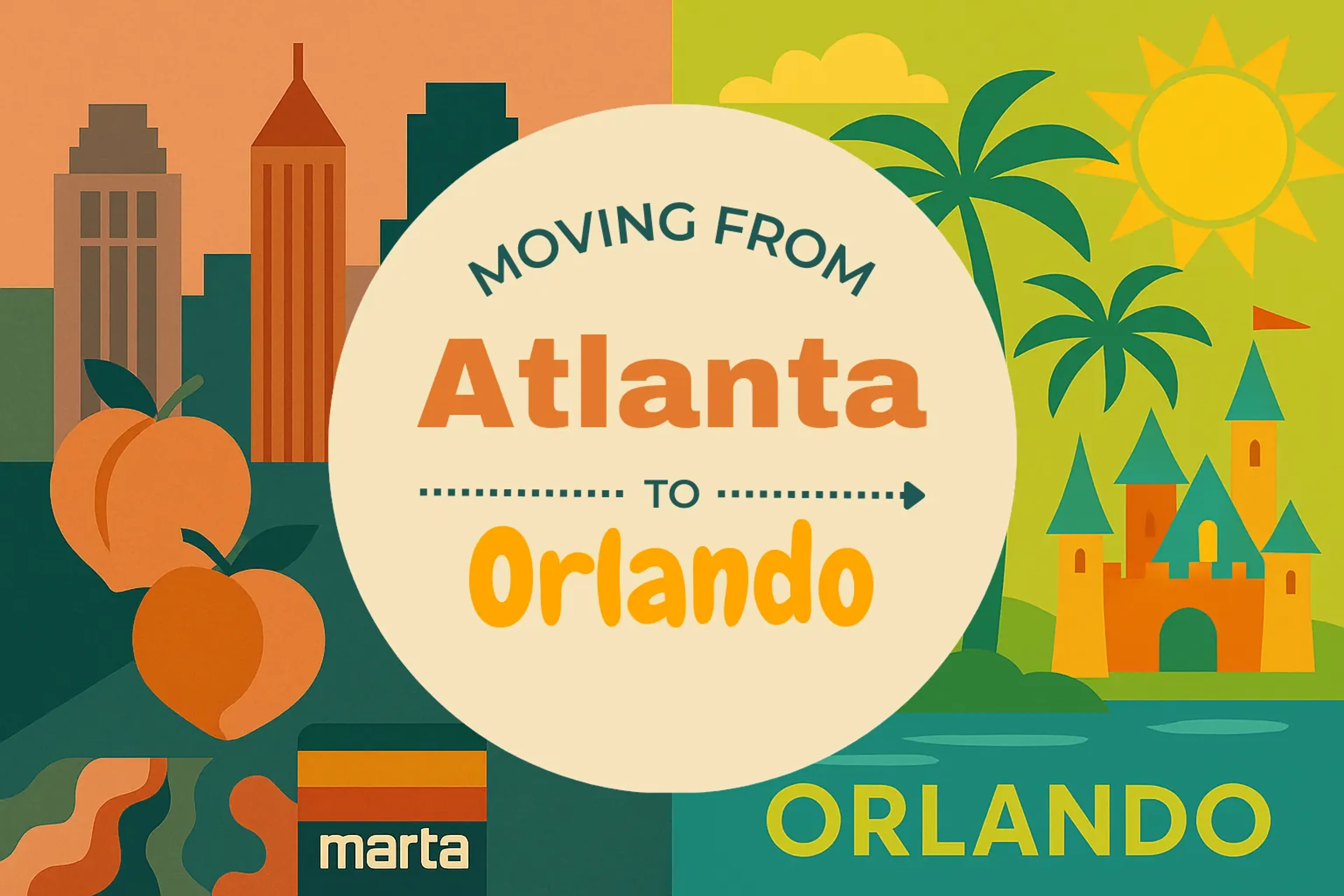 Side-by-side comparison of Atlanta to Orlando moving companies