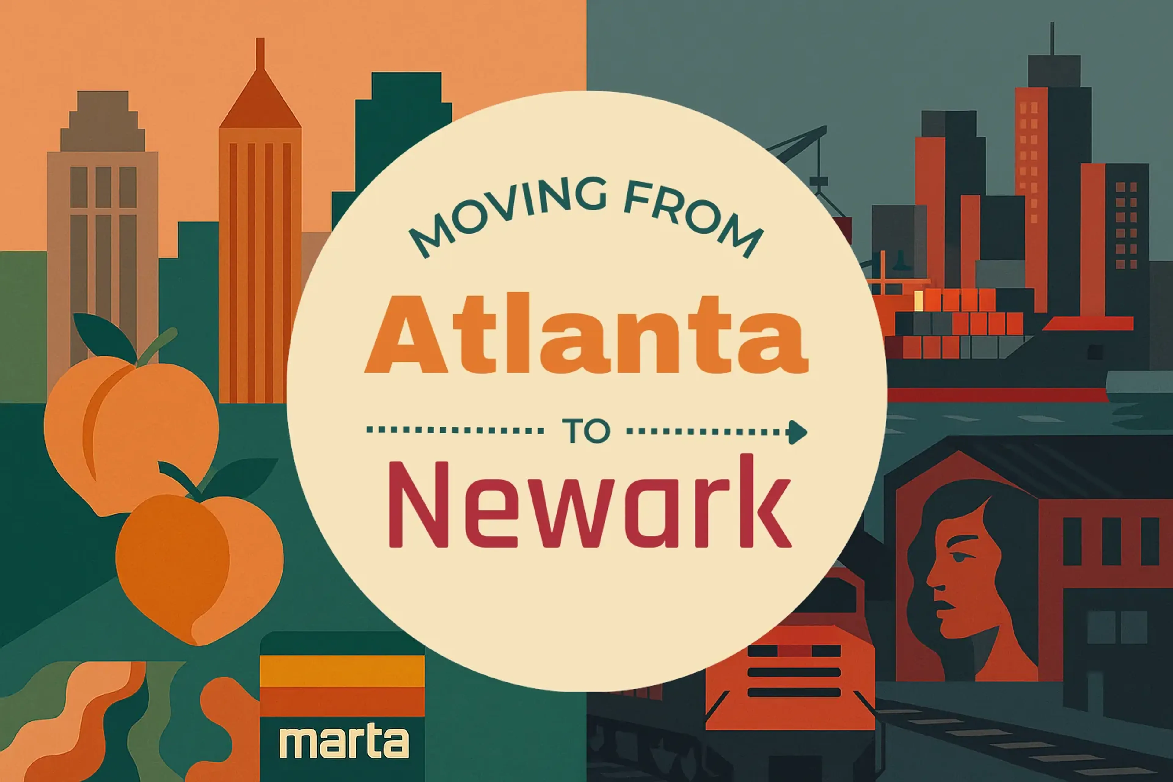 Side-by-side comparison of Atlanta to Newark moving companies