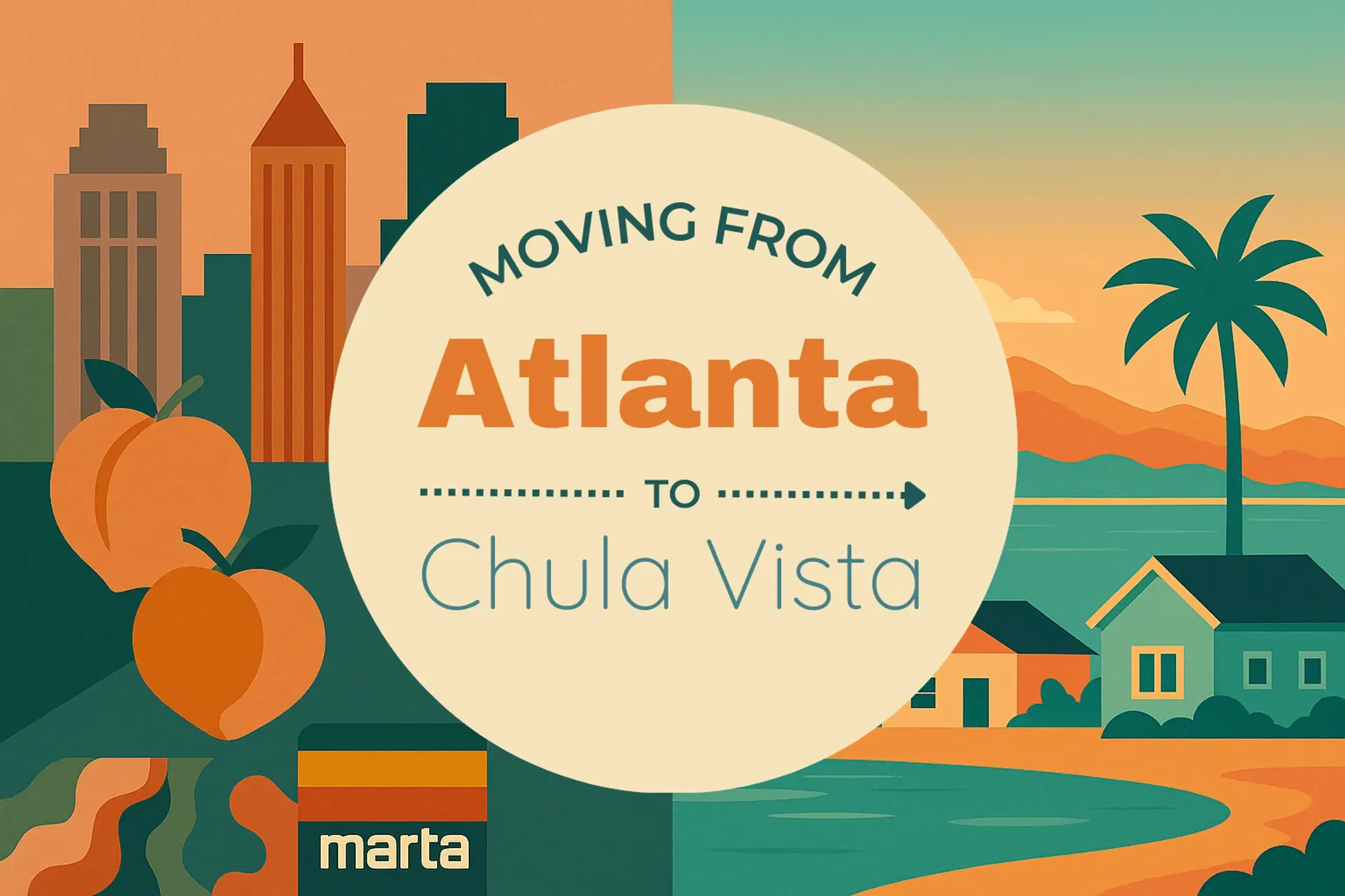 Side-by-side comparison of Atlanta to Chula Vista moving companies