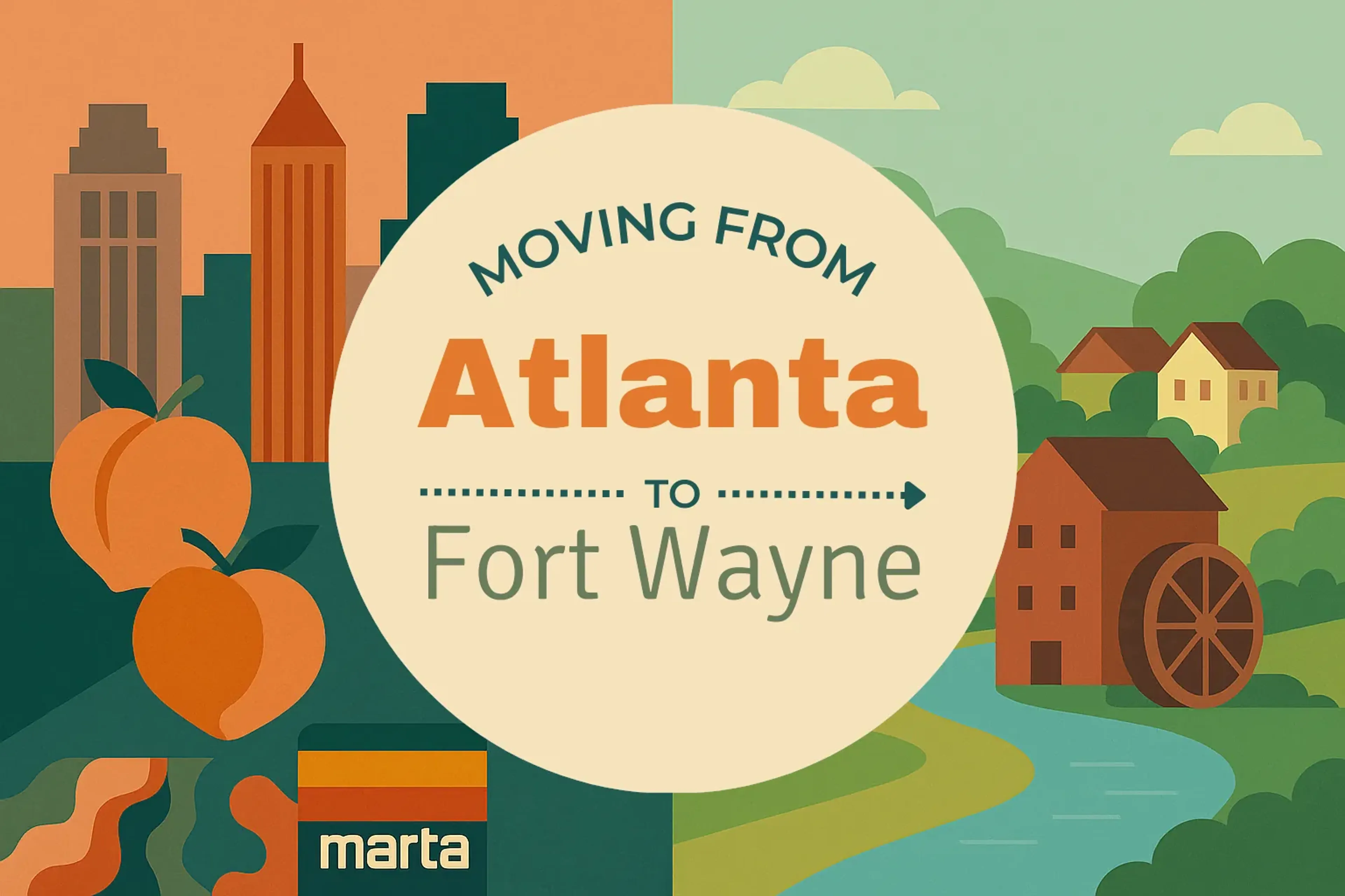 Side-by-side comparison of Atlanta to Fort Wayne moving companies