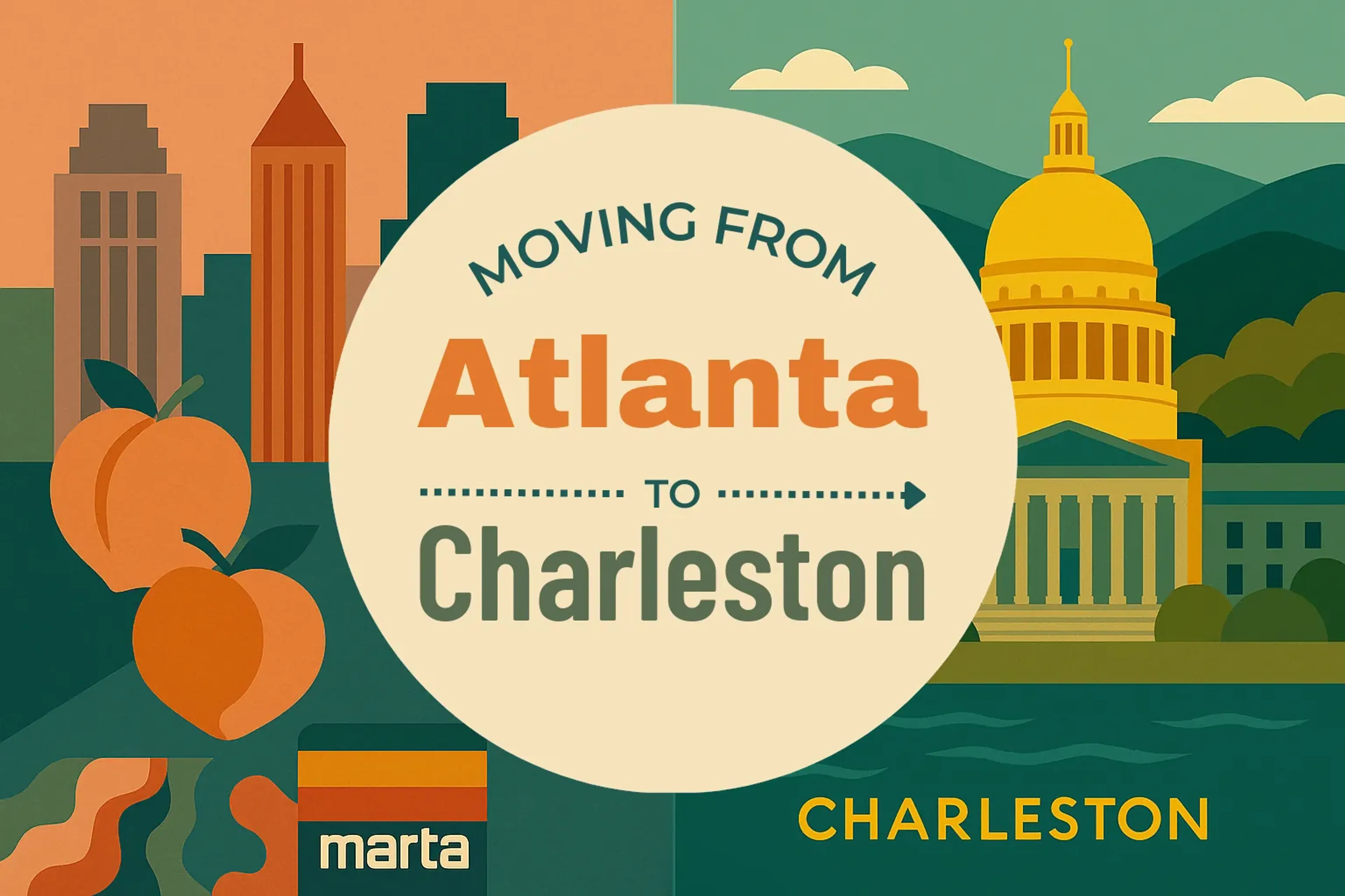 Side-by-side comparison of Atlanta to Charleston moving companies