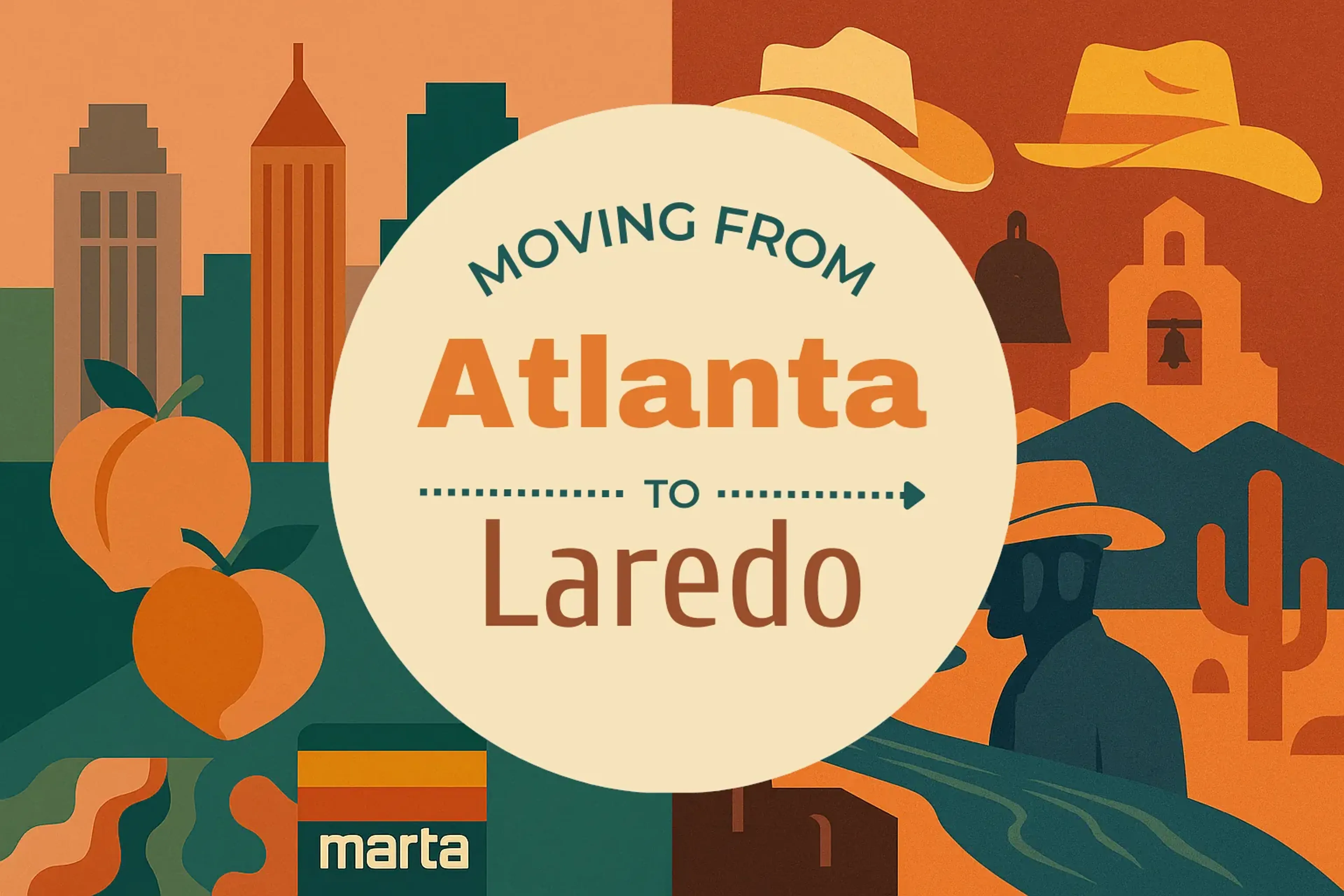 Side-by-side comparison of Atlanta to Laredo moving companies