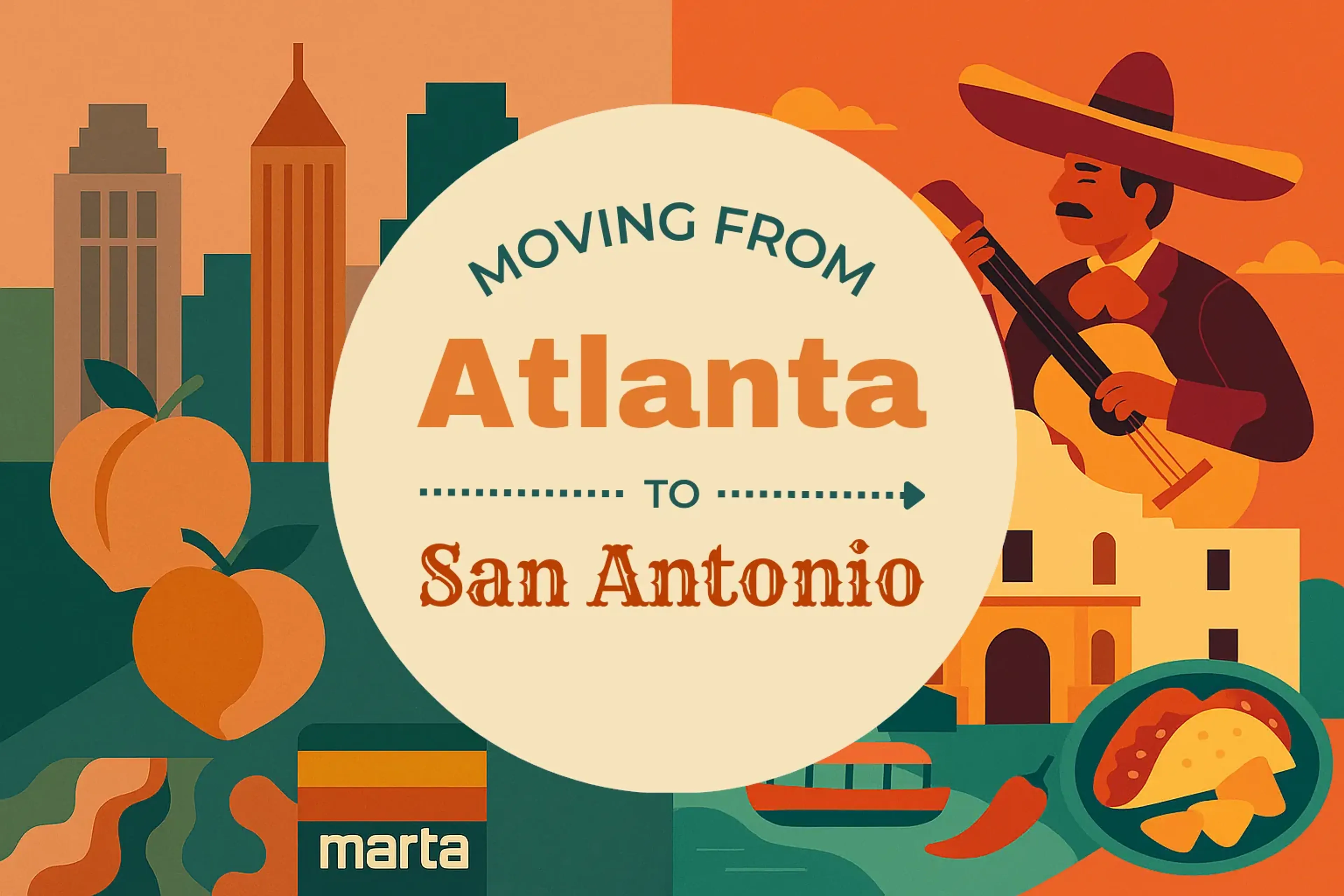 Side-by-side comparison of Atlanta to San Antonio moving companies