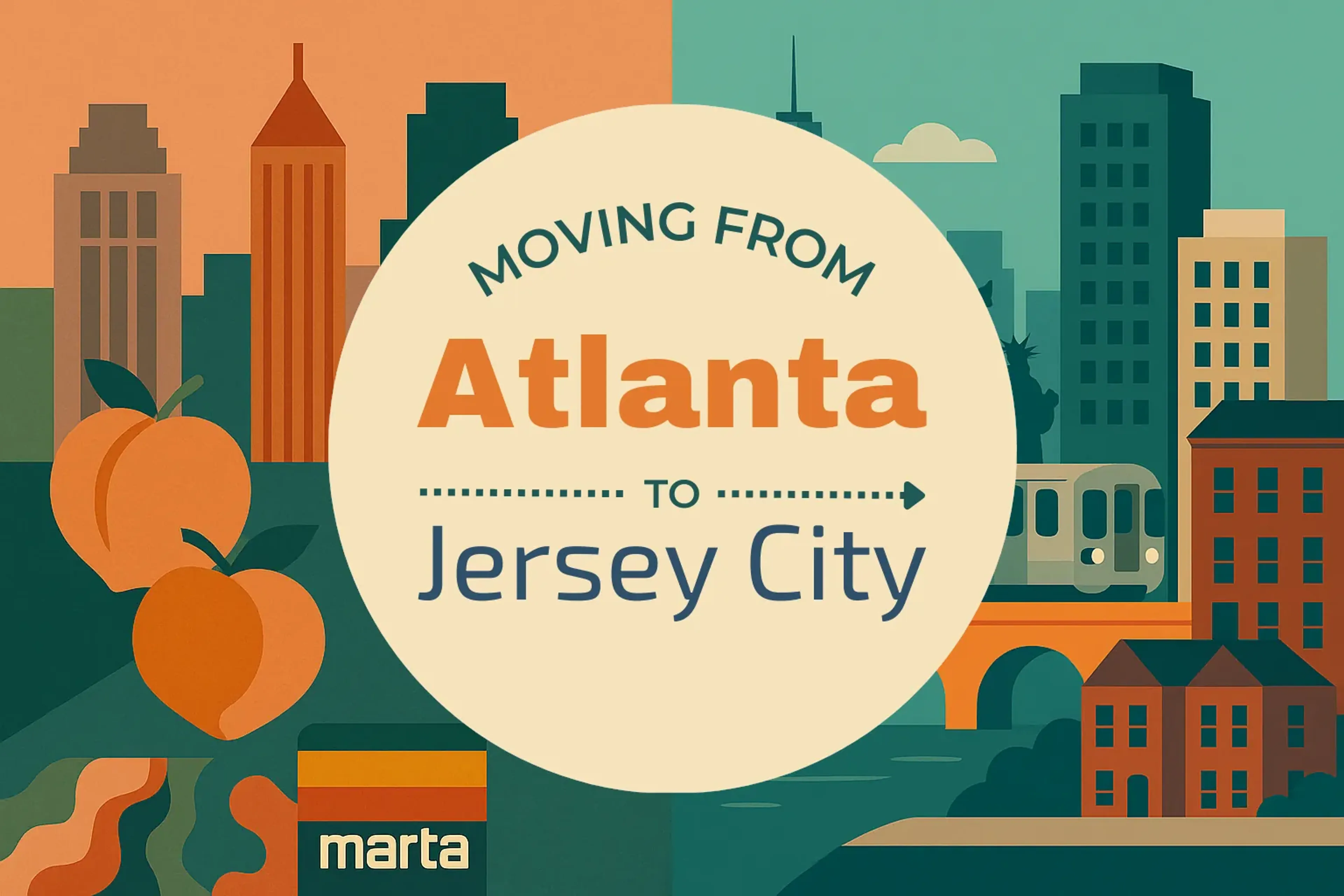 Side-by-side comparison of Atlanta to Jersey City moving companies