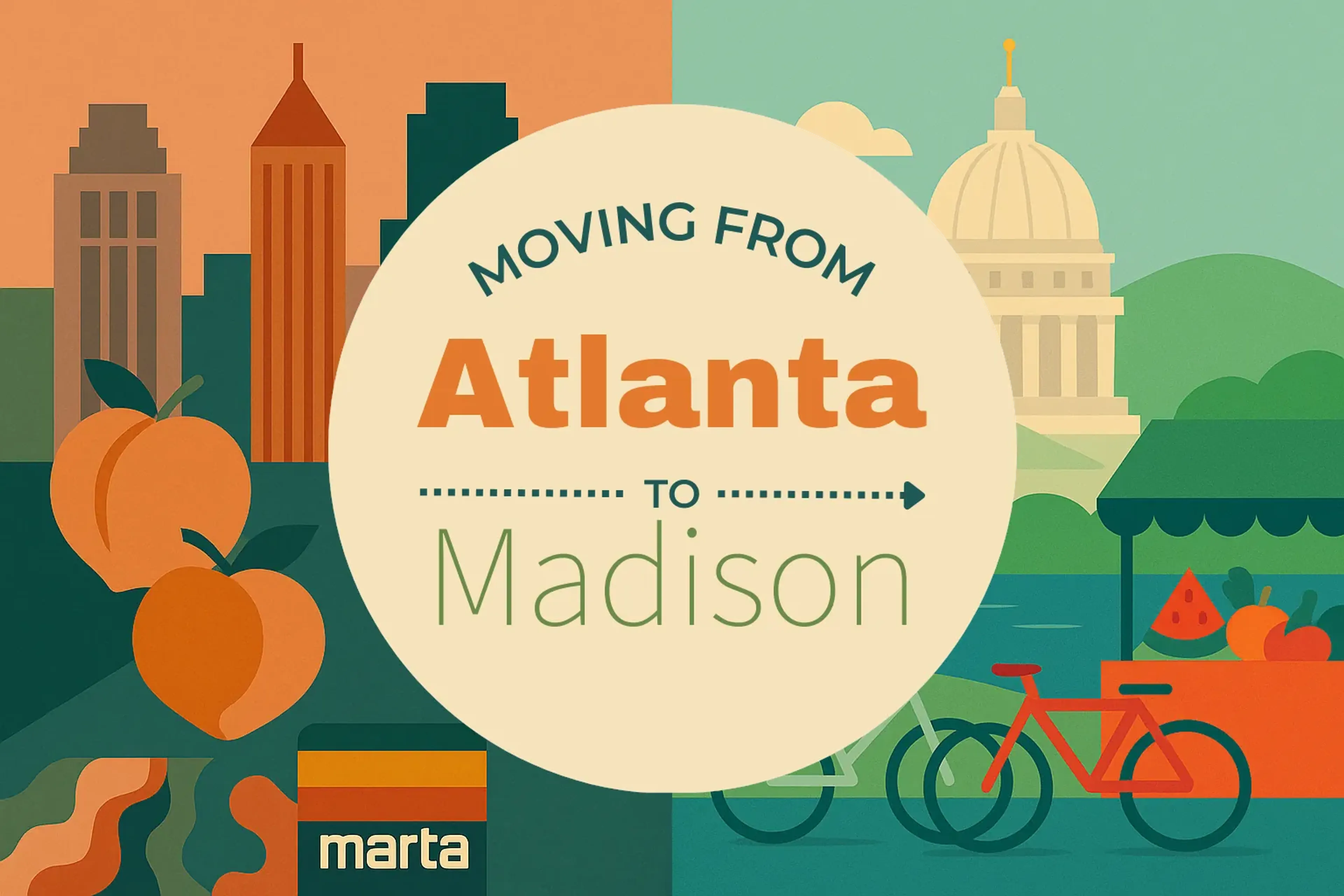 Side-by-side comparison of Atlanta to Madison moving companies