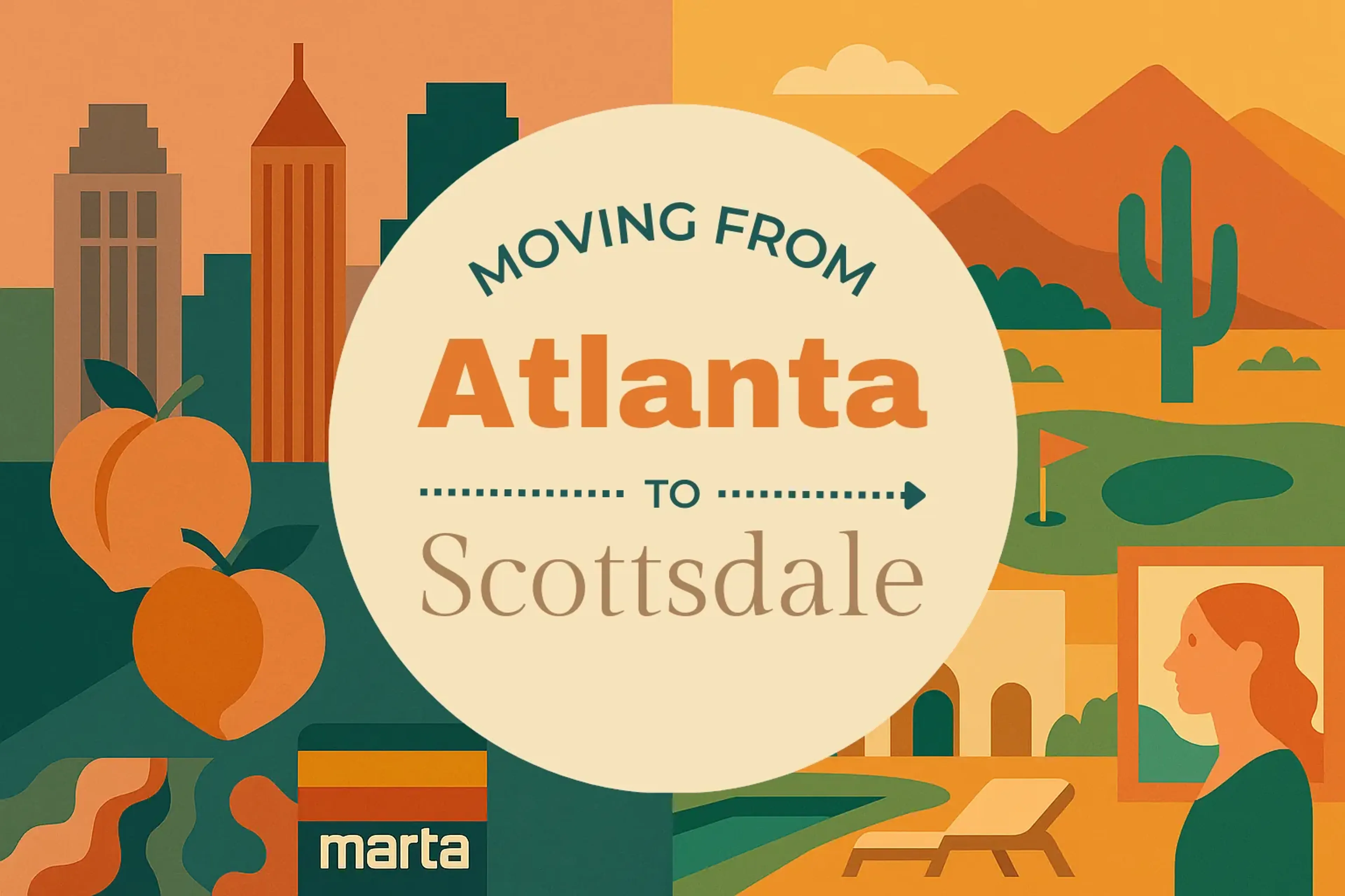 Side-by-side comparison of Atlanta to Scottsdale moving companies