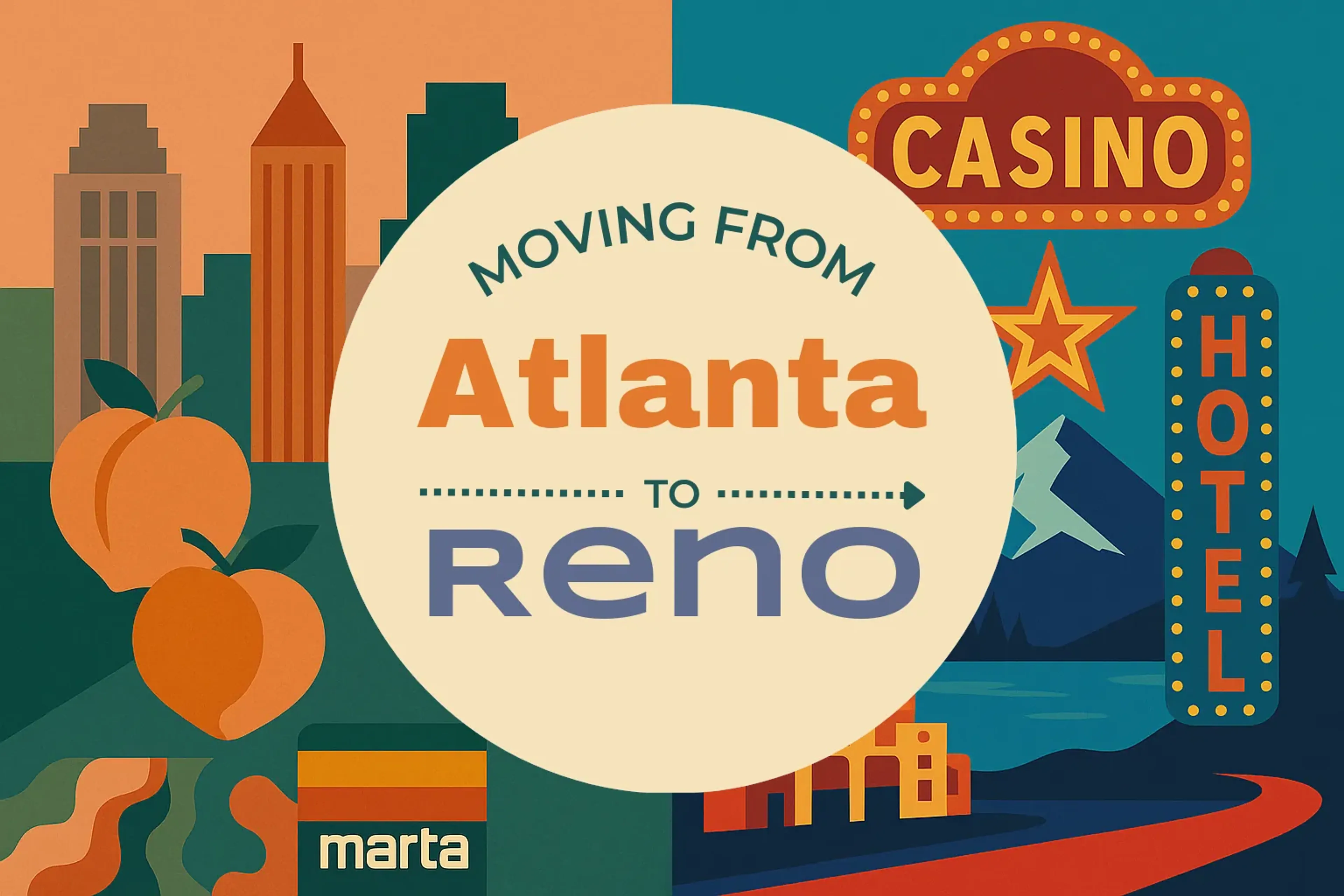 Side-by-side comparison of Atlanta to Reno moving companies