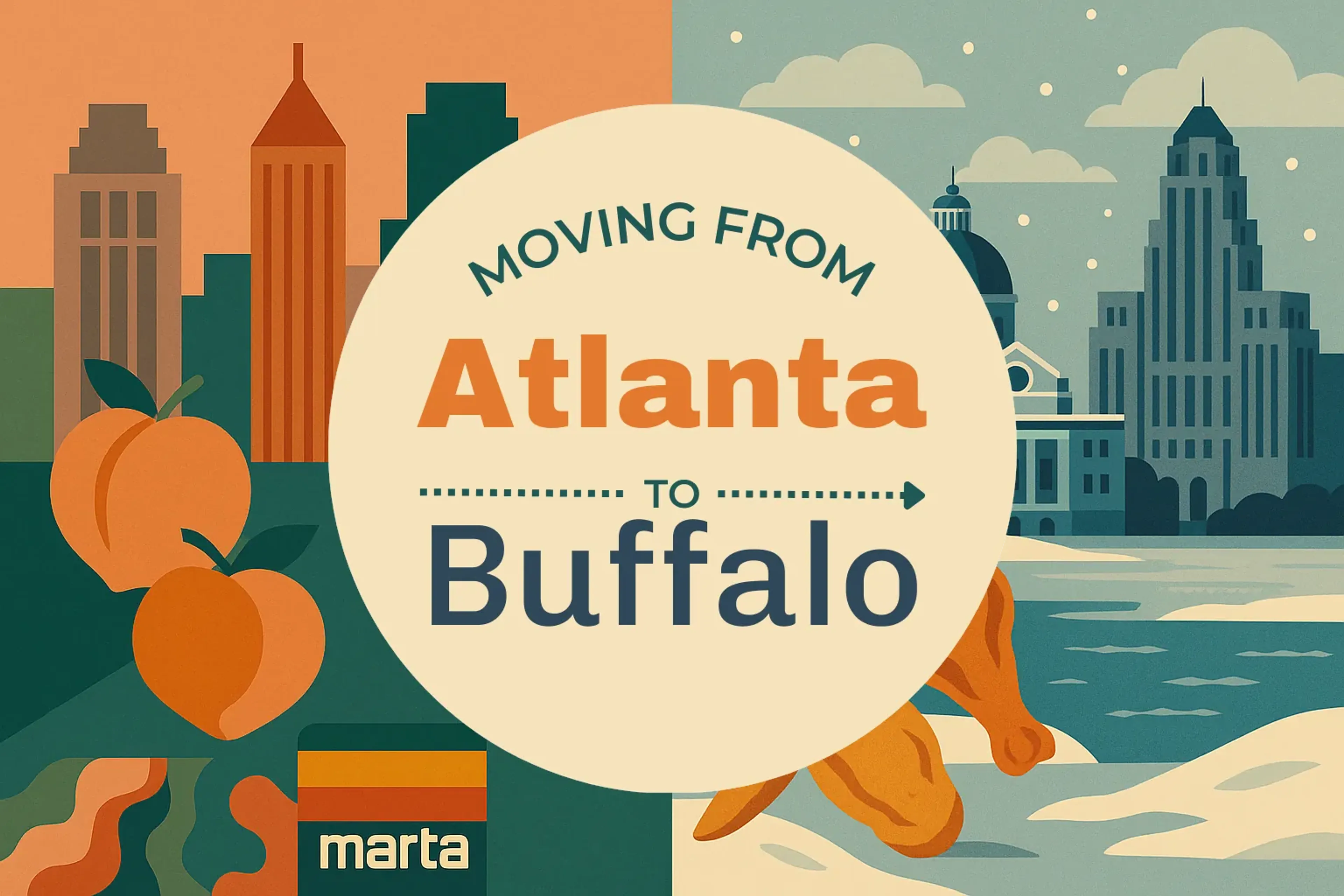 Side-by-side comparison of Atlanta to Buffalo moving companies