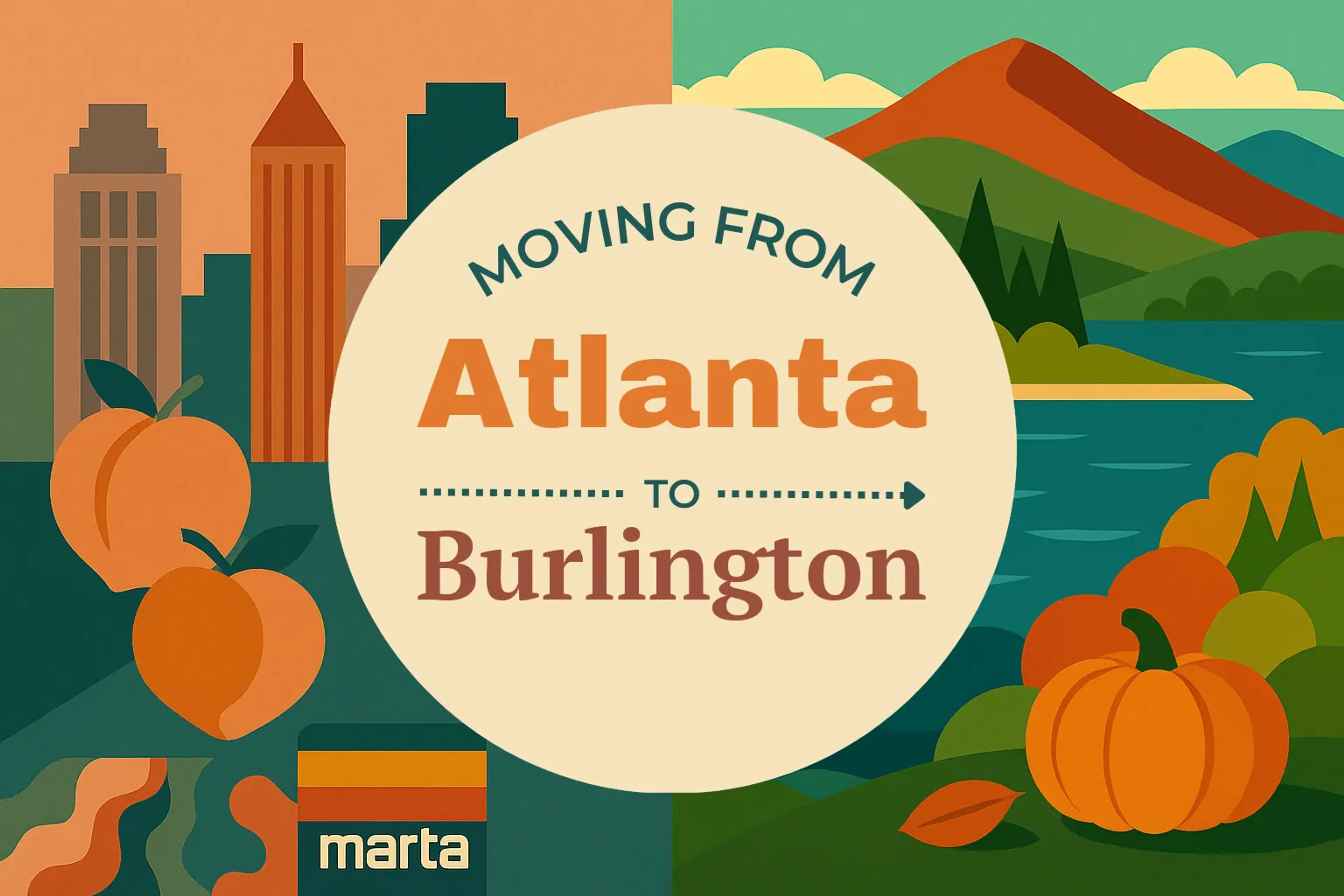 Side-by-side comparison of Atlanta to Burlington moving companies