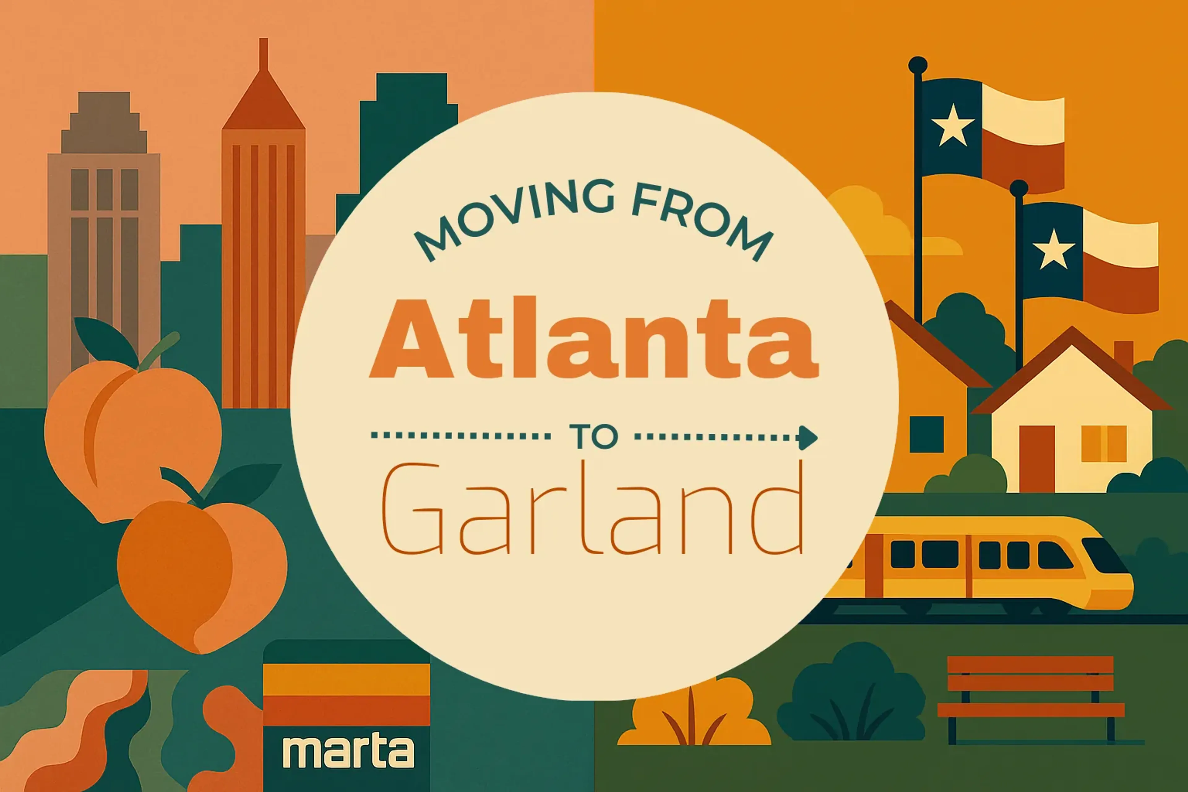 Side-by-side comparison of Atlanta to Garland moving companies