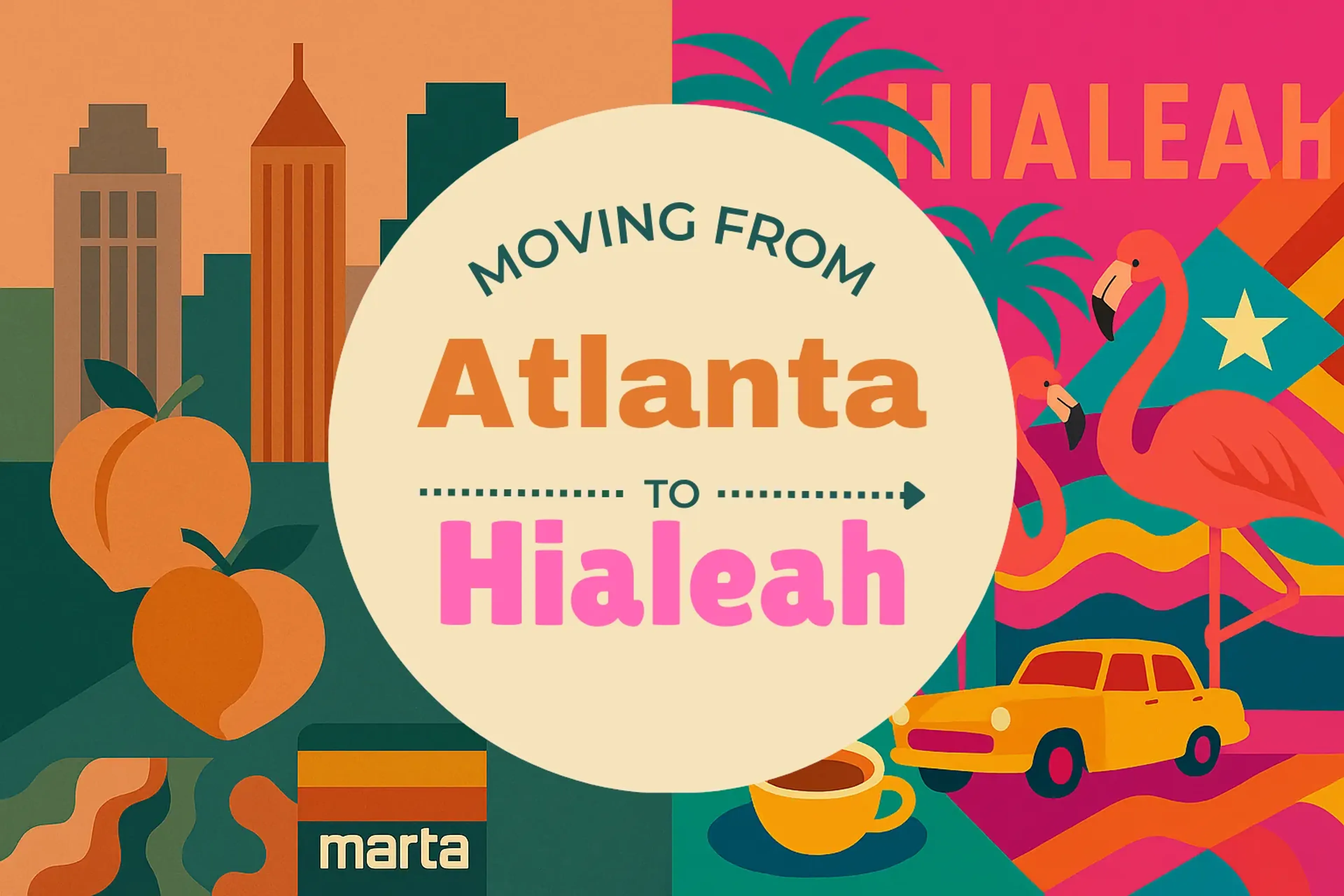 Side-by-side comparison of Atlanta to Hialeah moving companies