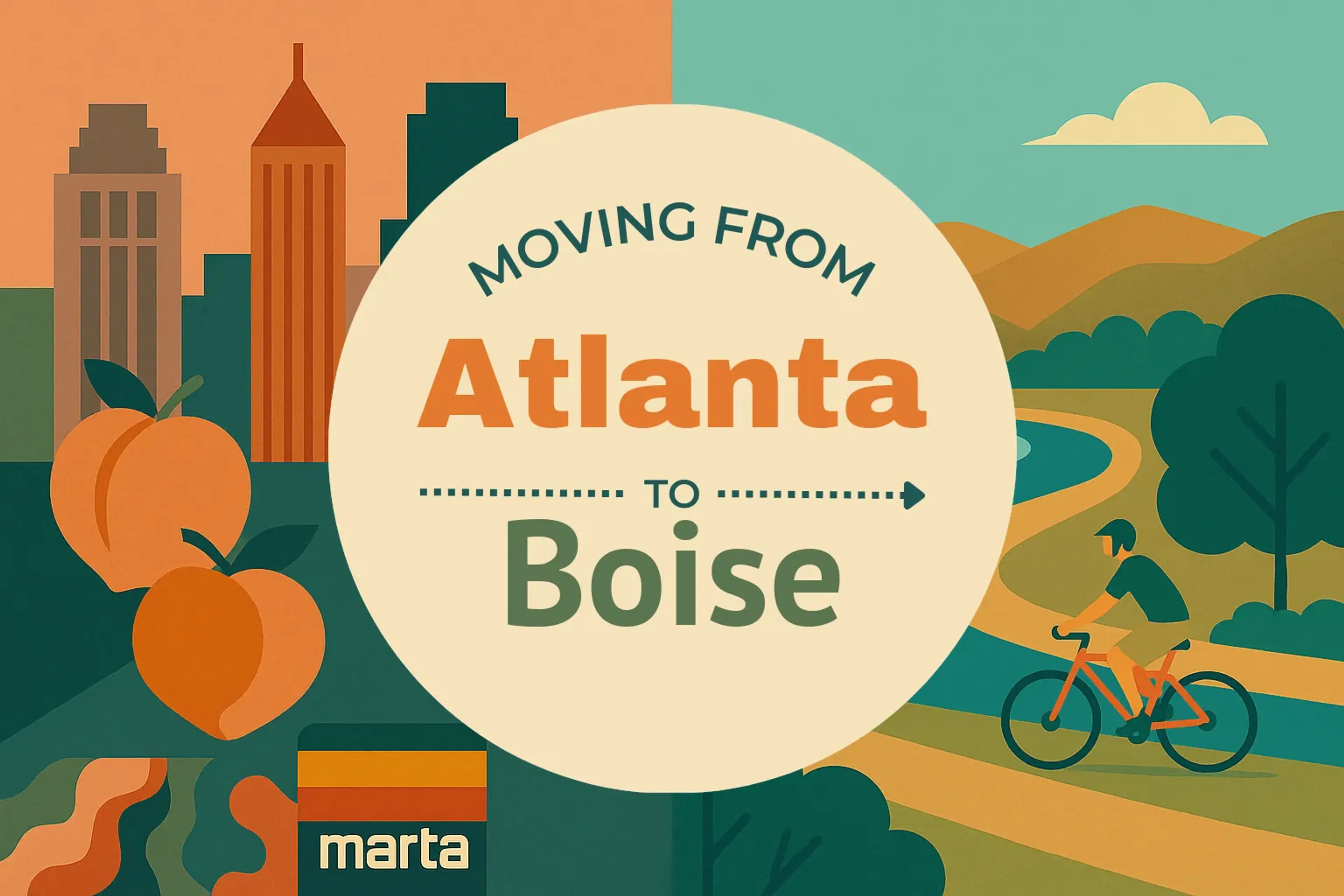 Side-by-side comparison of Atlanta to Boise moving companies