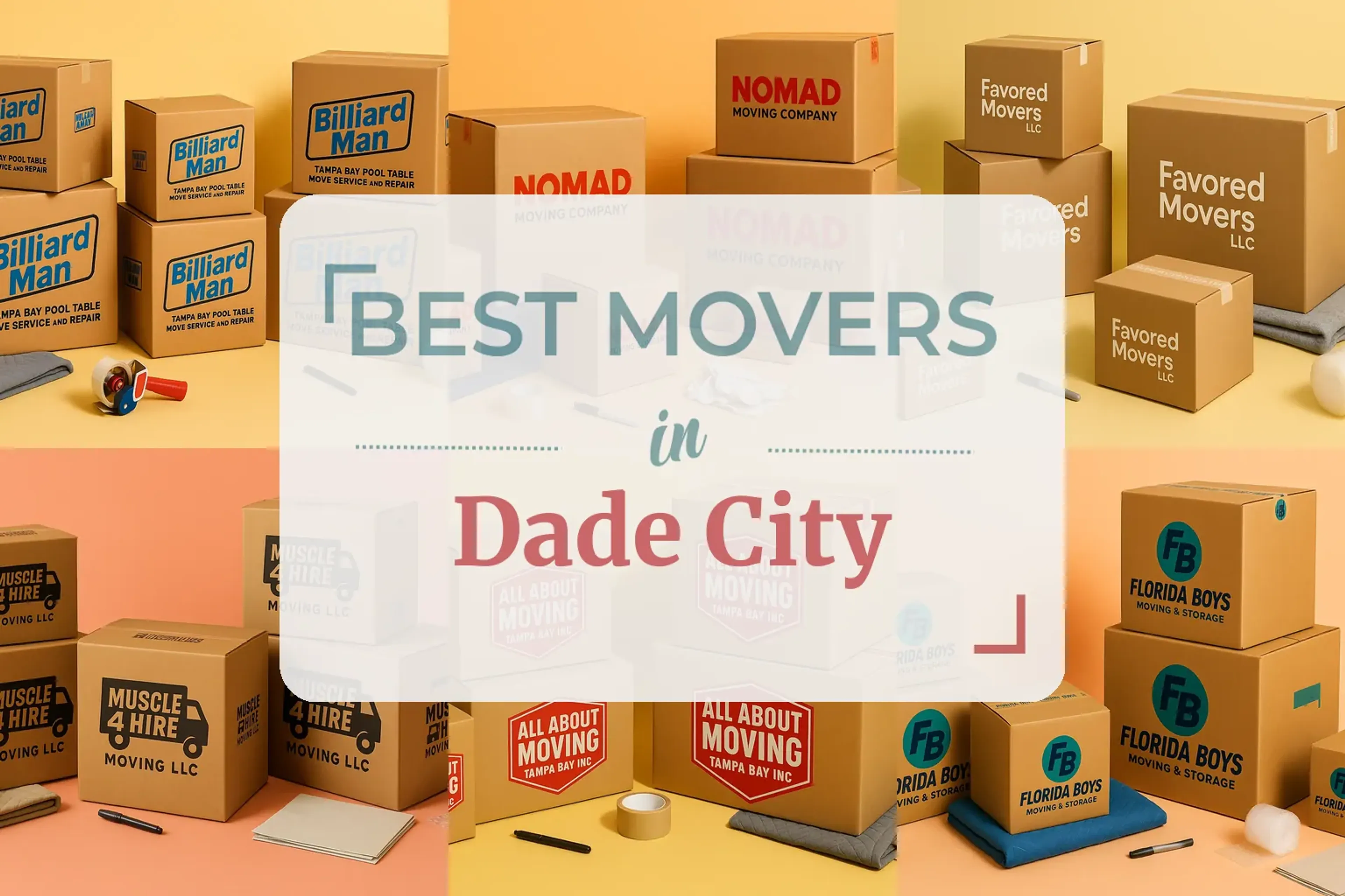 Side-by-side comparison of Dade City moving companies
