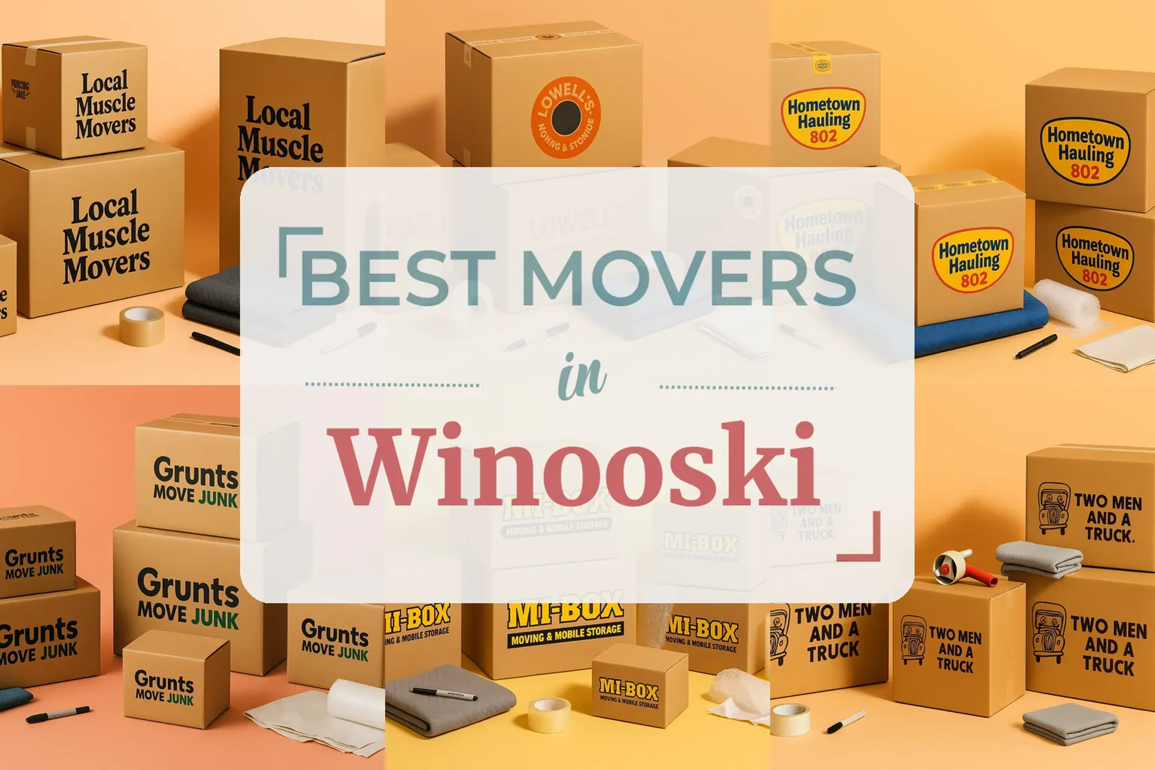 Side-by-side comparison of Winooski moving companies