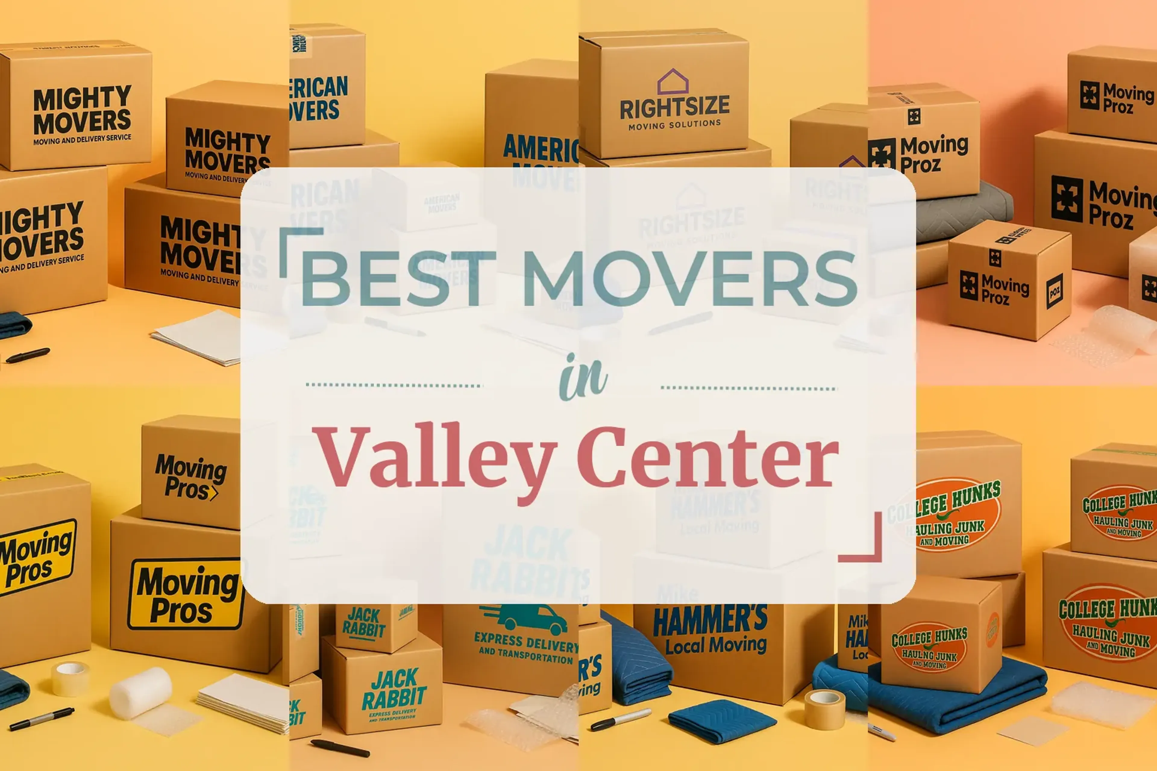Side-by-side comparison of Valley Center moving companies