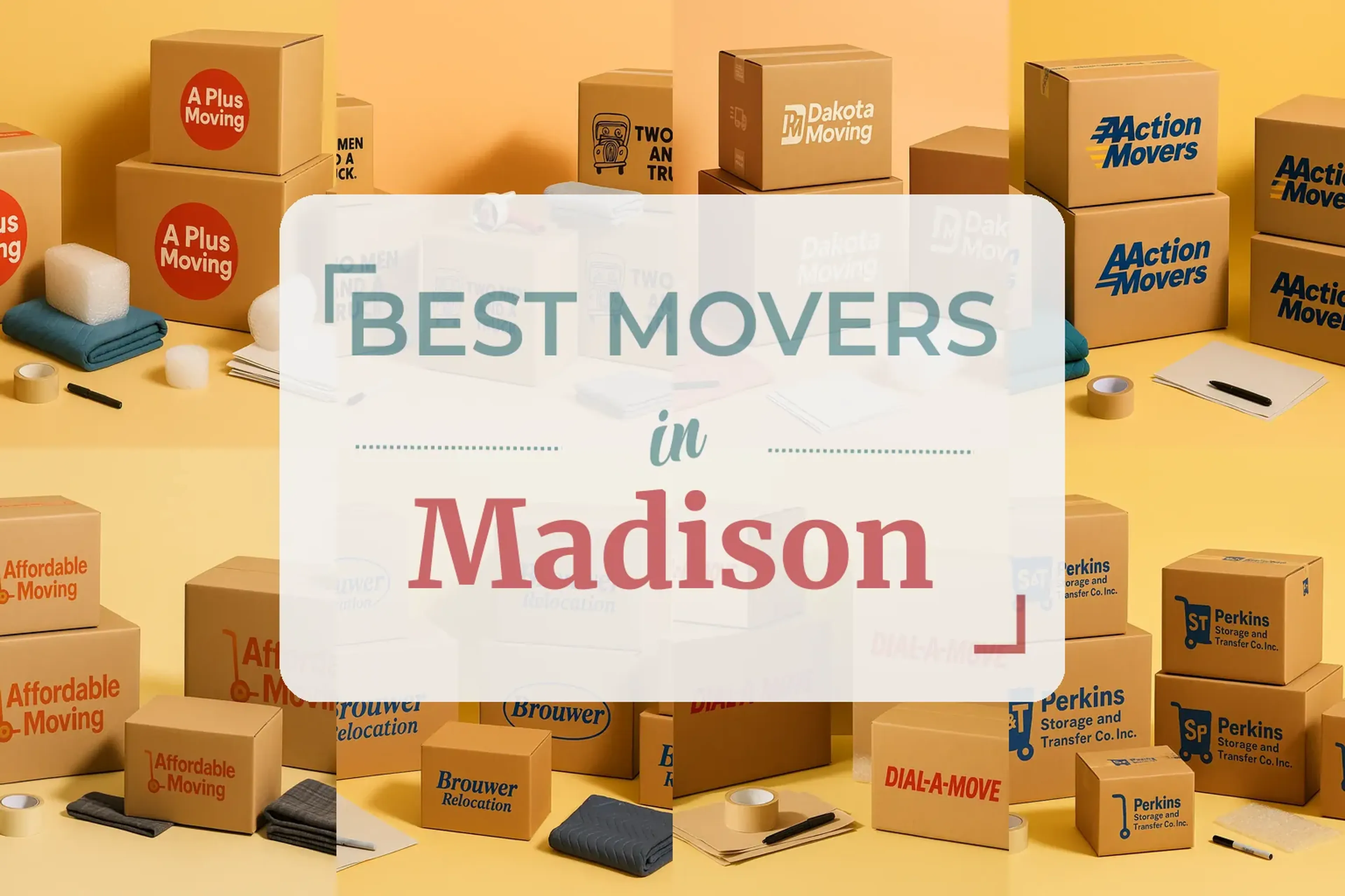 Side-by-side comparison of Madison moving companies