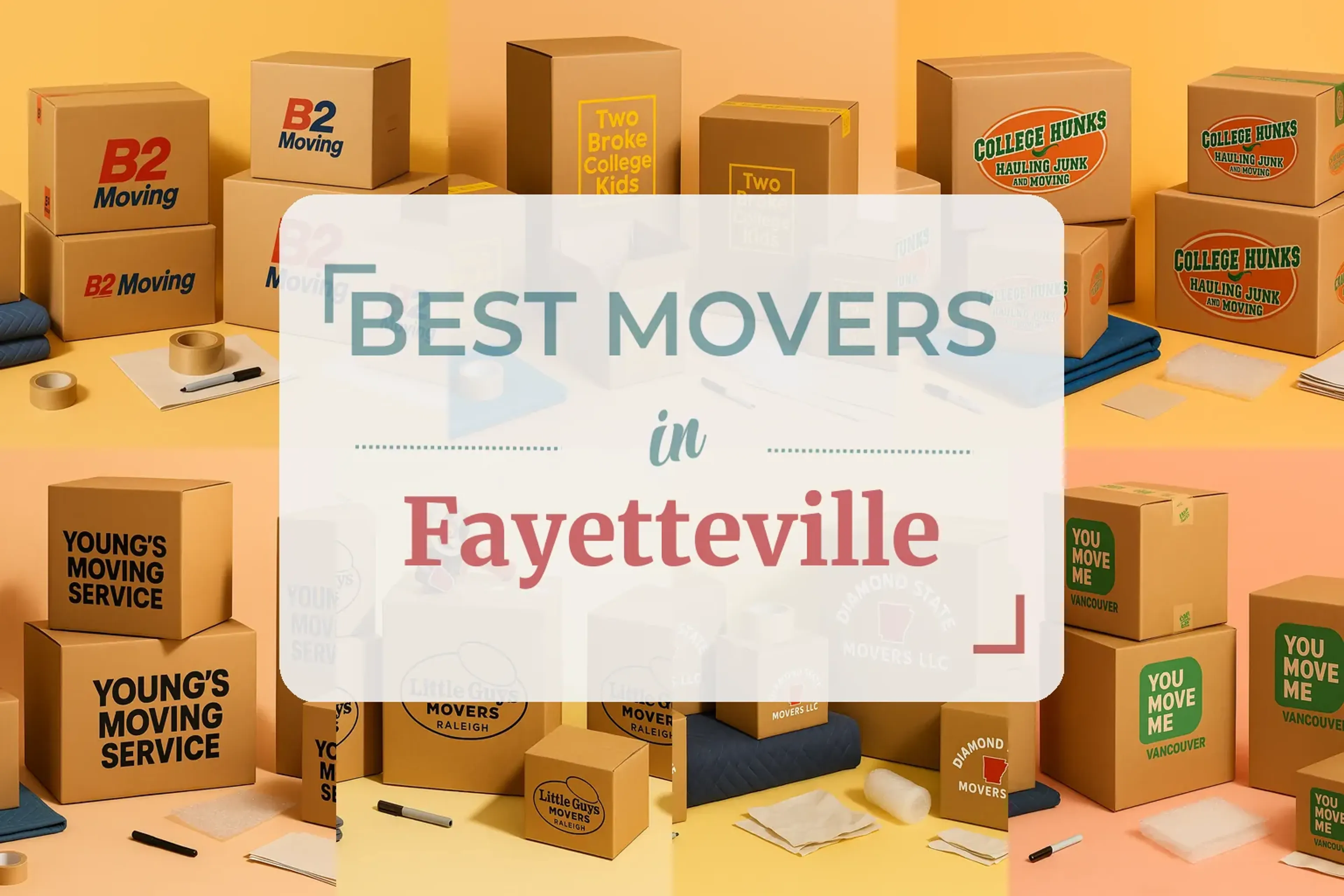 Side-by-side comparison of Fayetteville moving companies