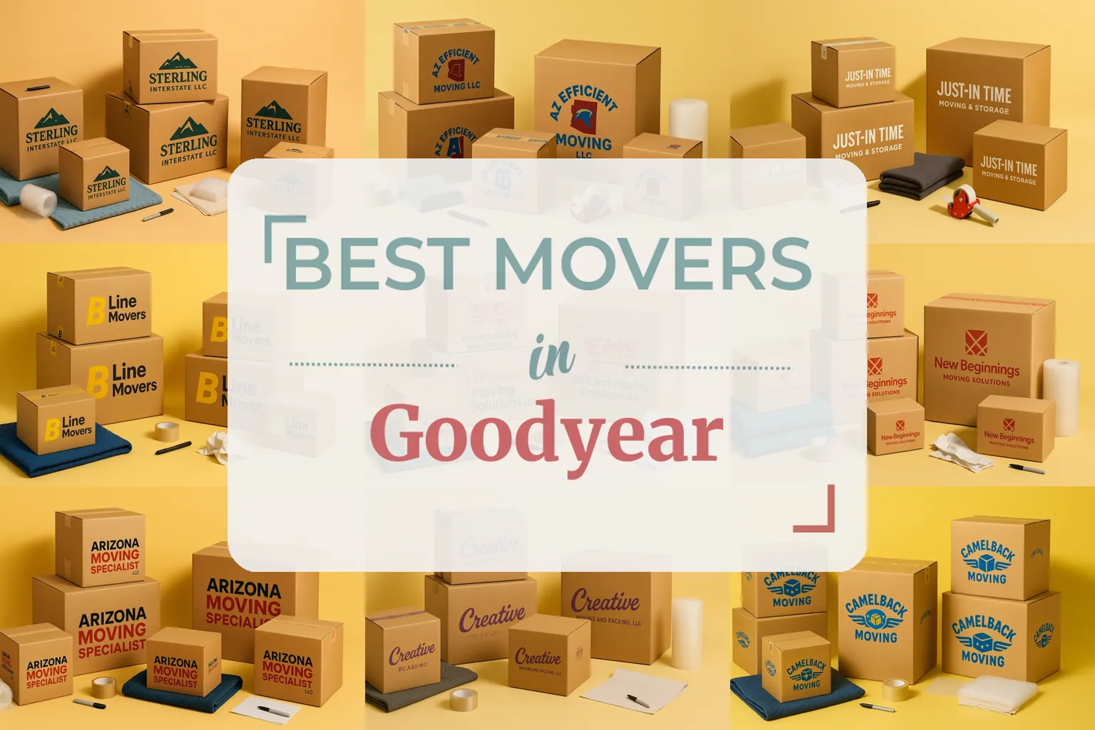 Side-by-side comparison of Goodyear moving companies