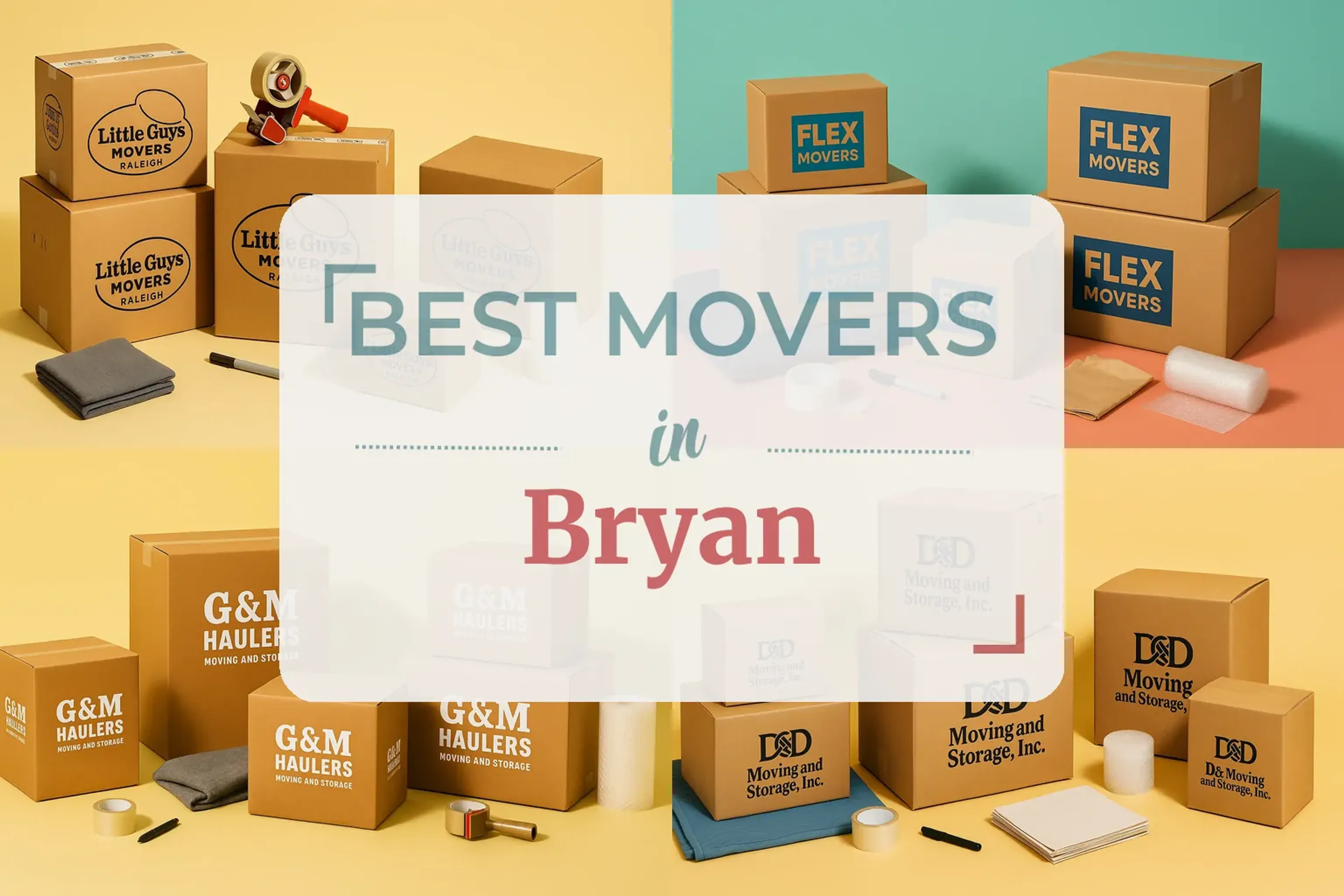 Side-by-side comparison of Bryan moving companies