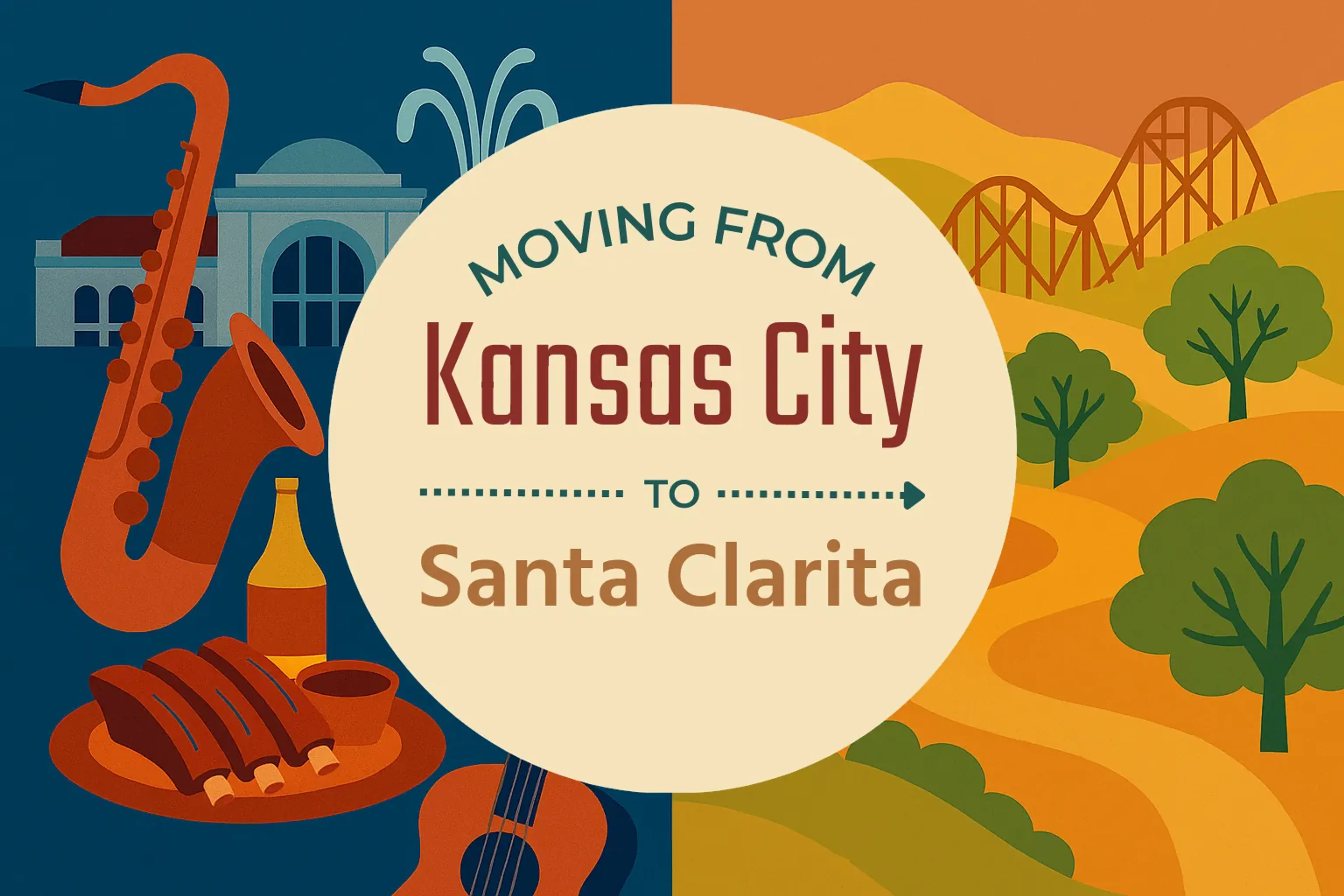 Side-by-side comparison of Kansas City to Santa Clarita moving companies