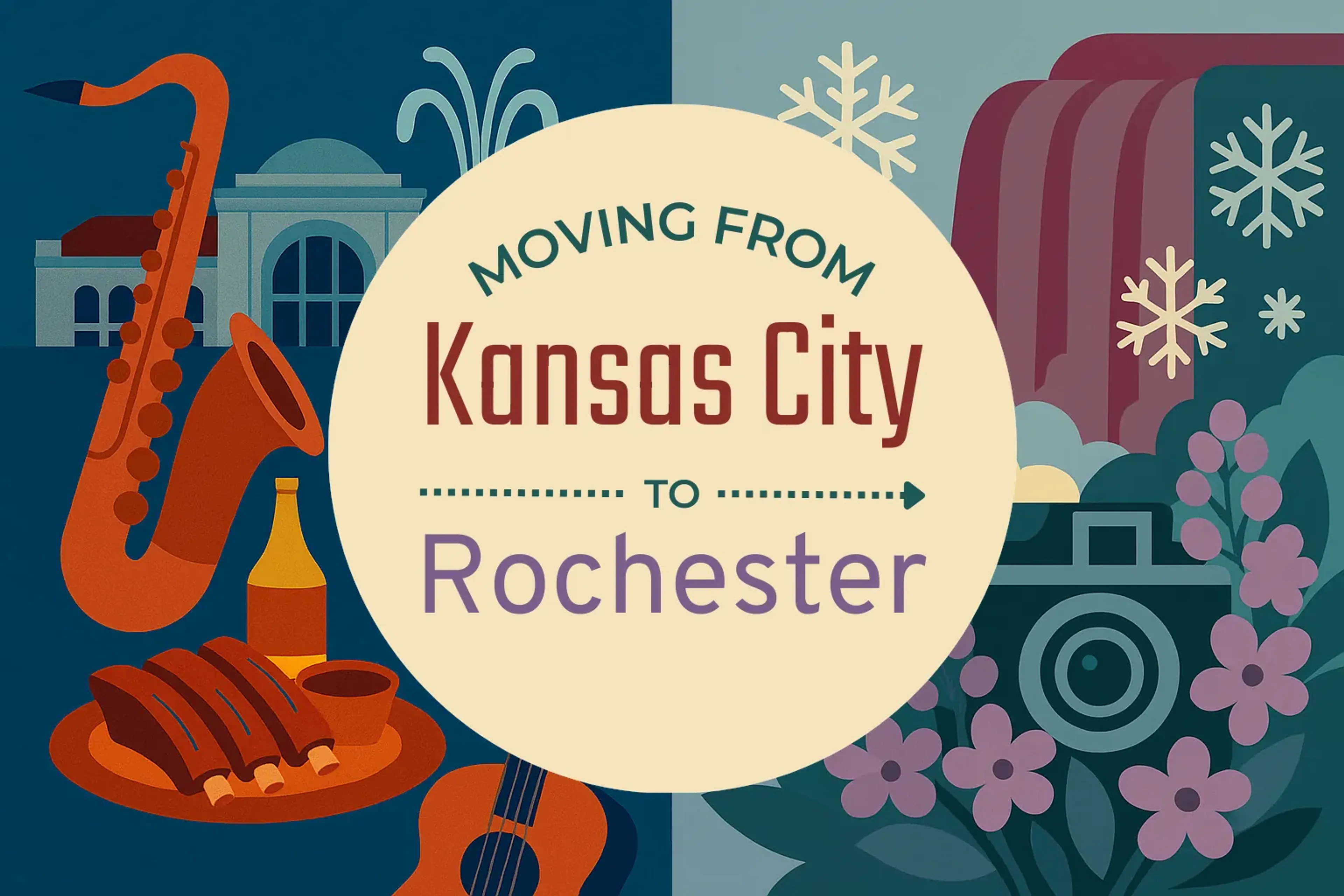Side-by-side comparison of Kansas City to Rochester moving companies